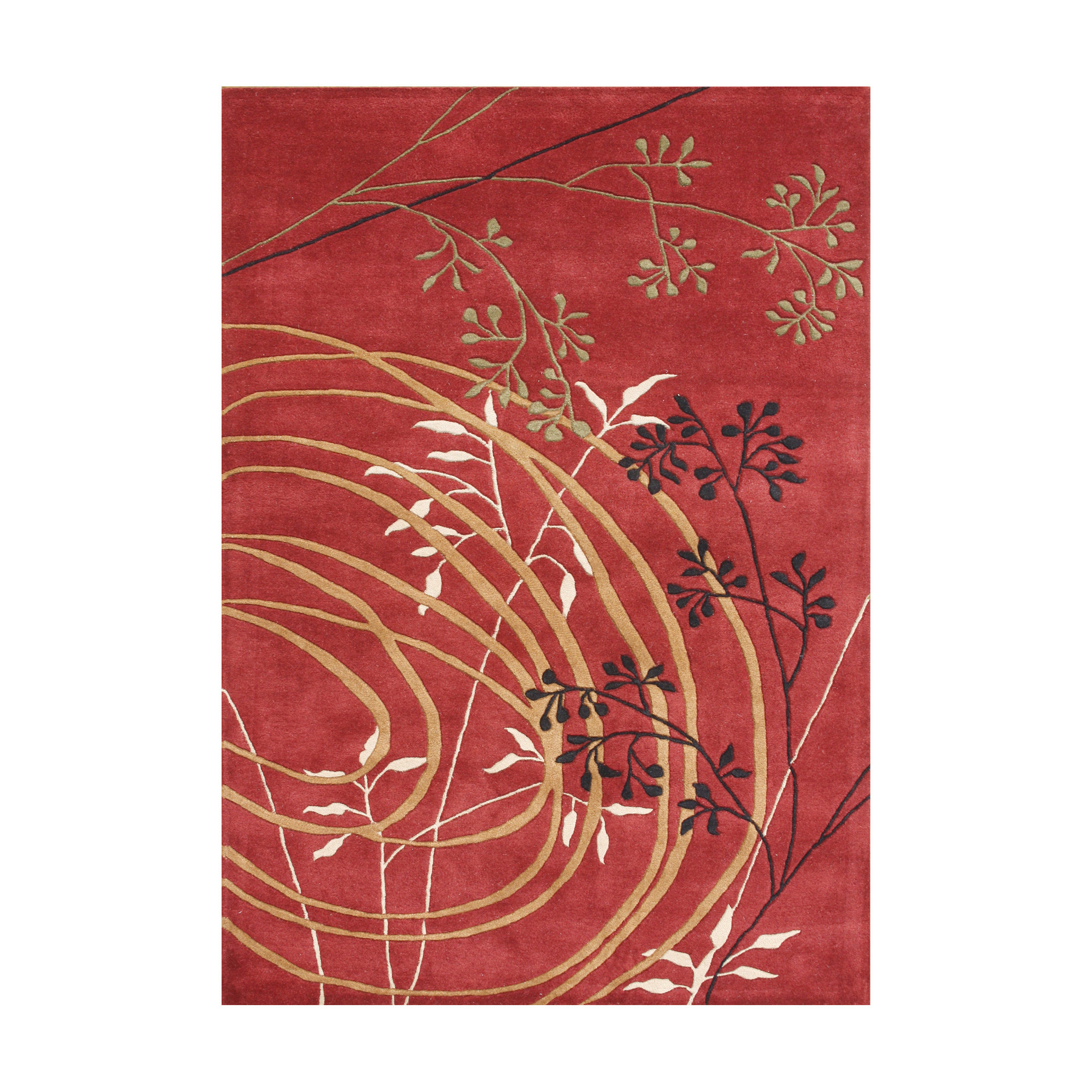 The Conestoga Trading Co. Robert HandTufted Poppy Red Area Rug