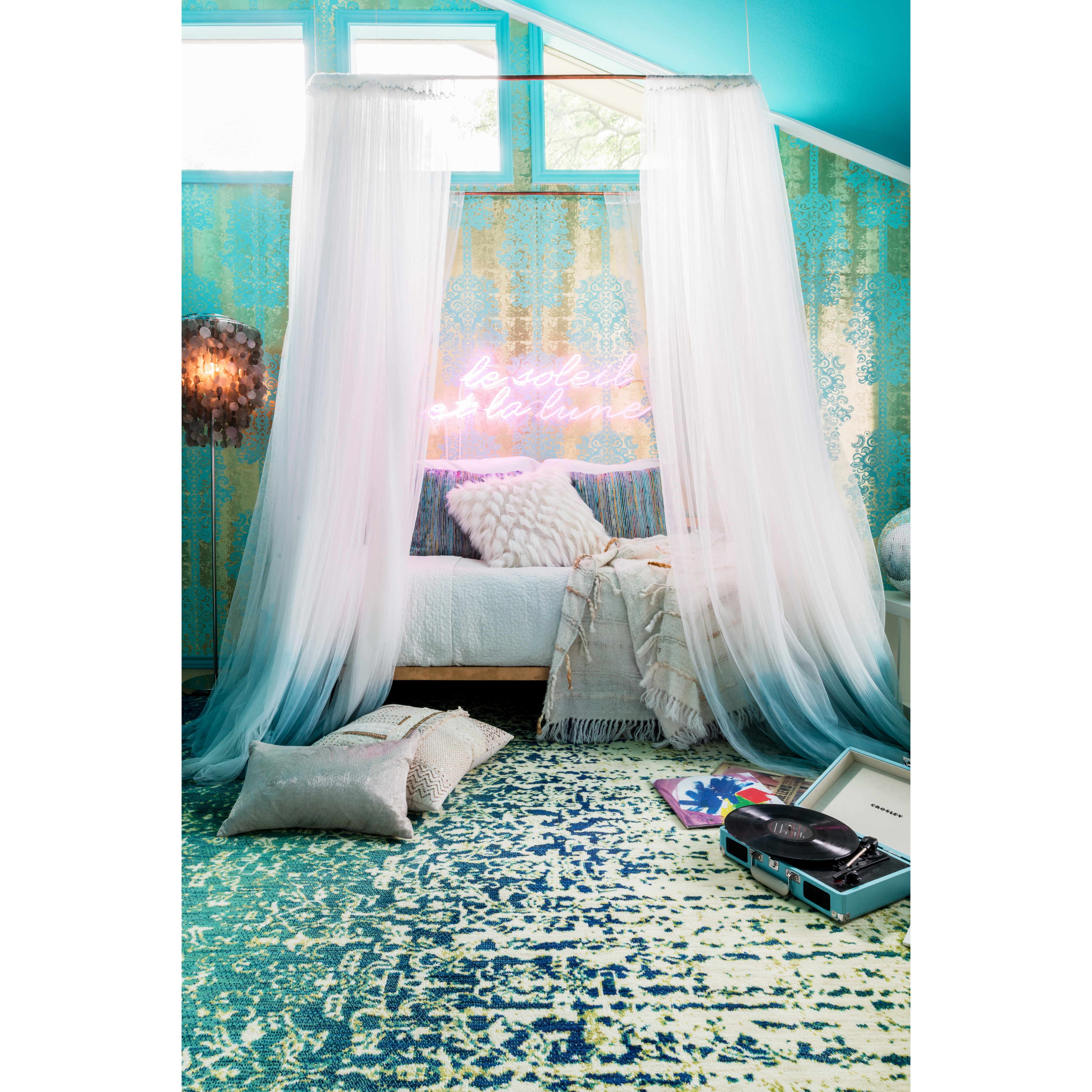 The Conestoga Trading Co. Regina Blue/Green Area Rug & Reviews Wayfair