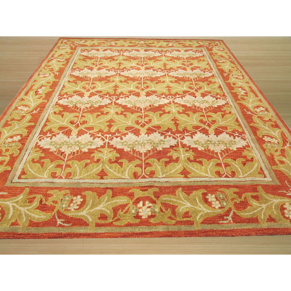Meridian Rugmakers Mankachar HandTufted Orange Area Rug & Reviews