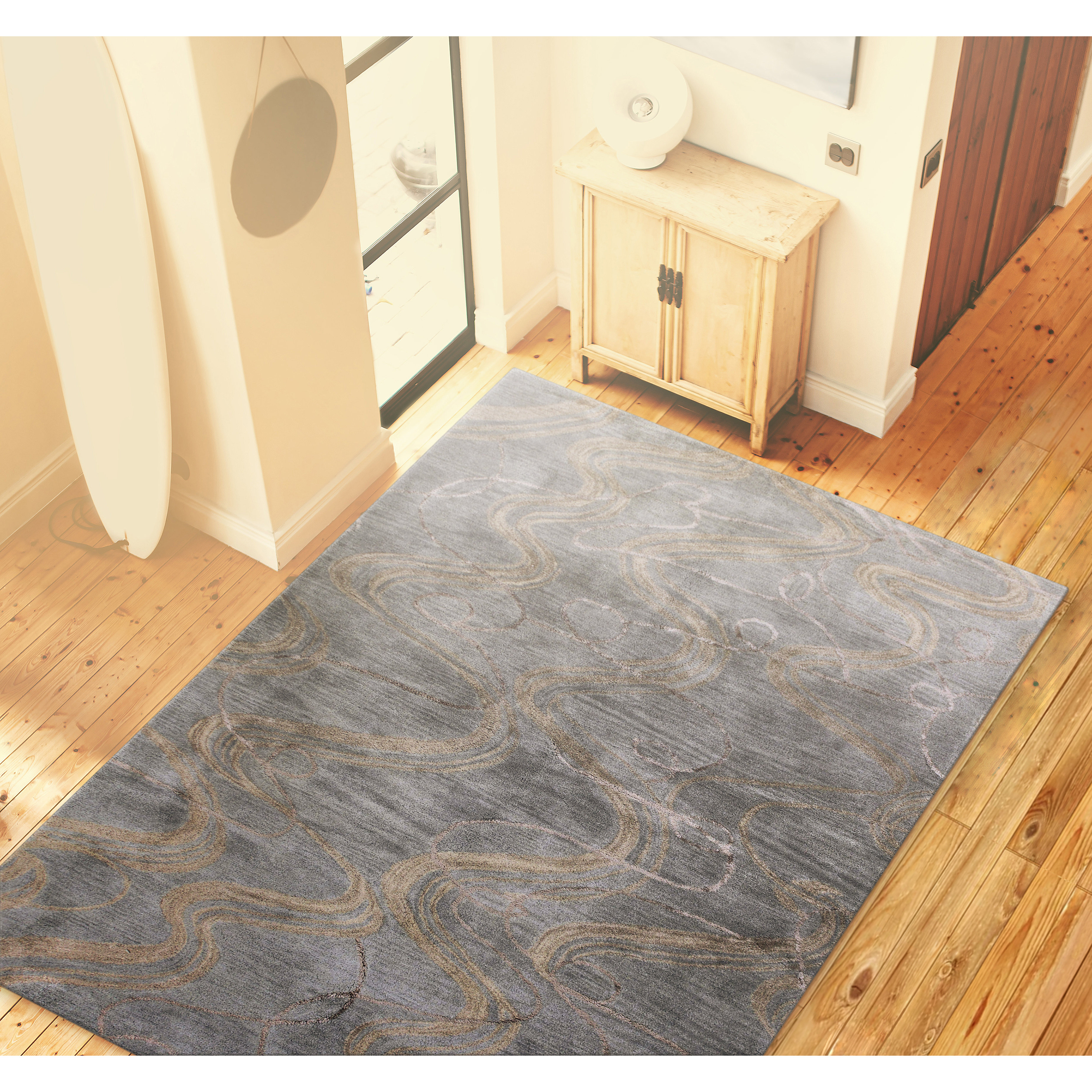 Meridian Rugmakers Sindh HandTufted Slate Area Rug & Reviews Wayfair