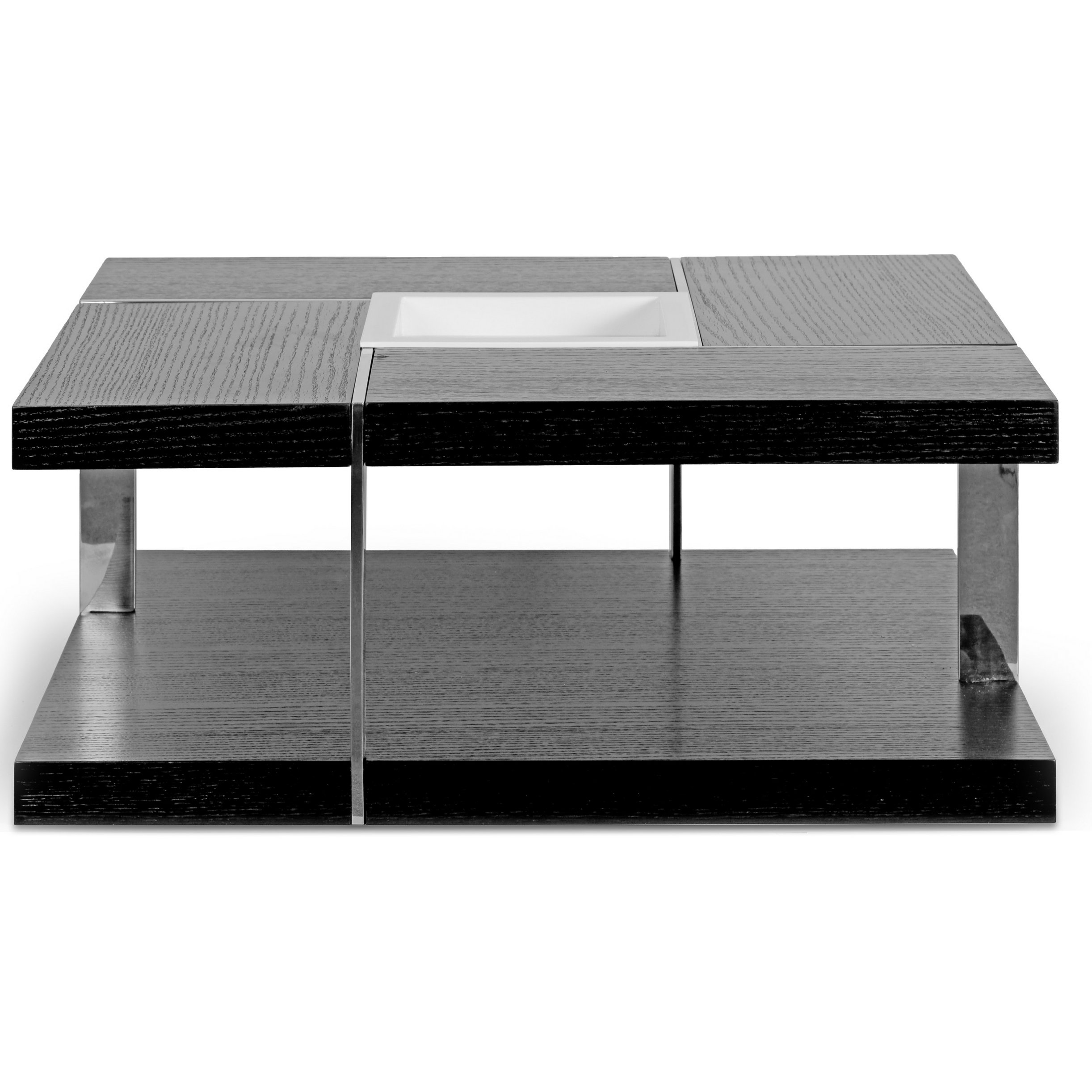 Glamour Home Decor Aira Square Coffee Table With Tray Top