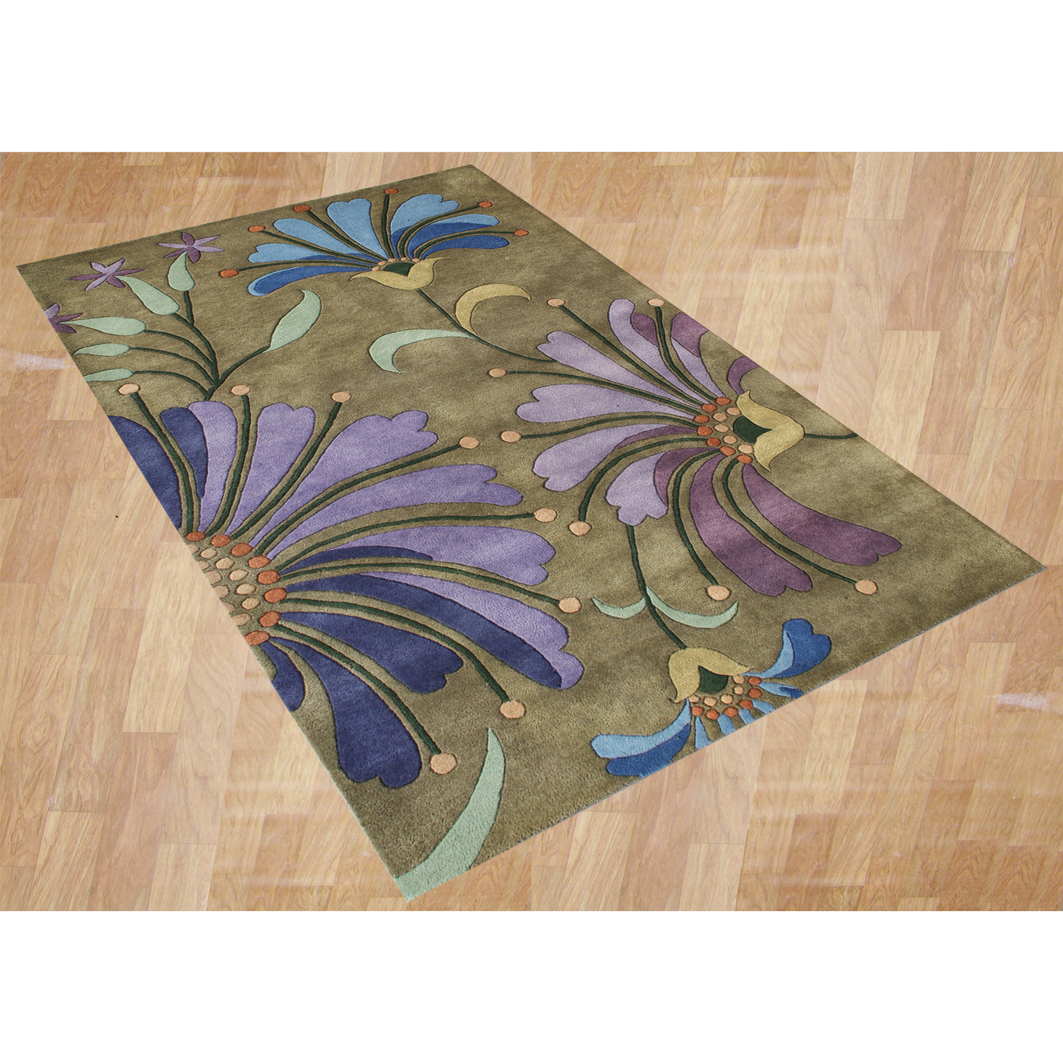 Threadbind Pompey HandTufted Green Area Rug & Reviews Wayfair