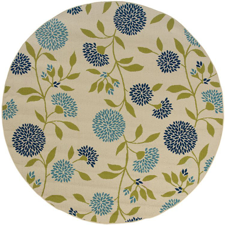 Threadbind Newfield Ivory/Green Indoor/Outdoor Area Rug & Reviews Wayfair