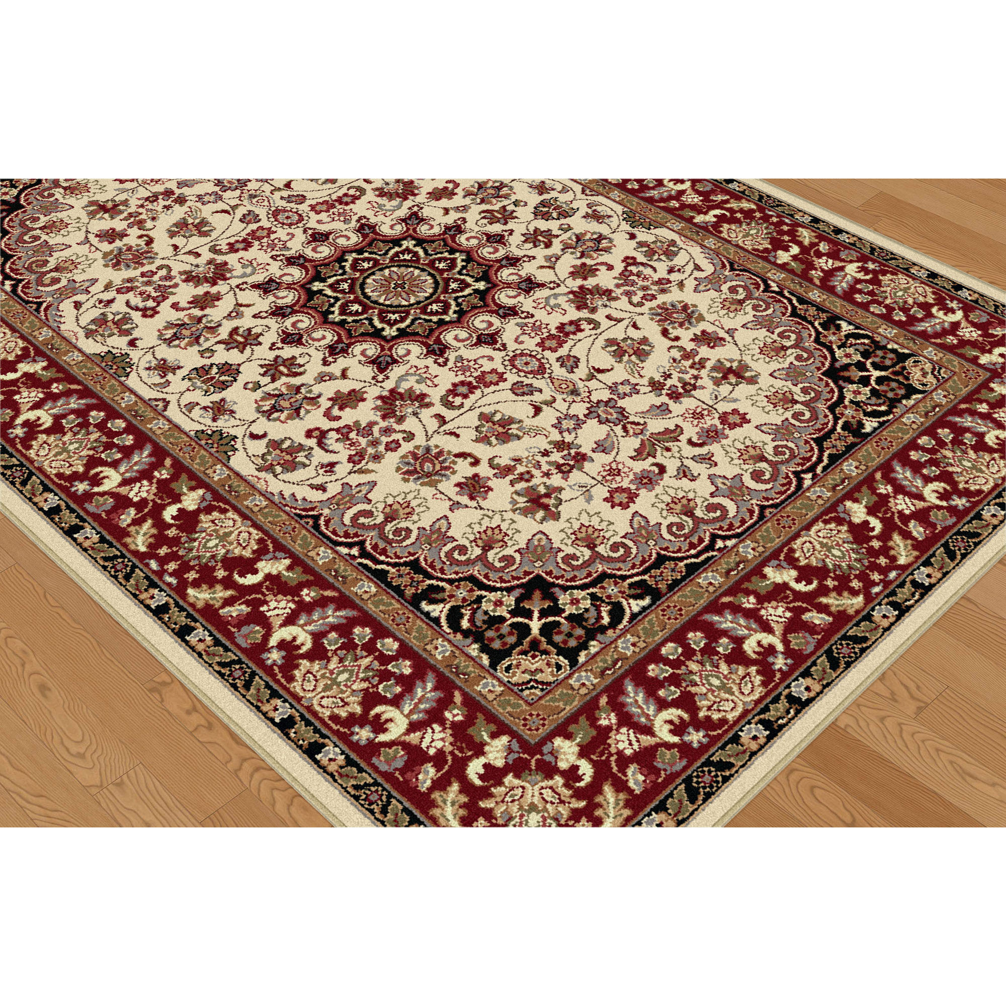 Threadbind Litchford Beige/Red Area Rug & Reviews Wayfair