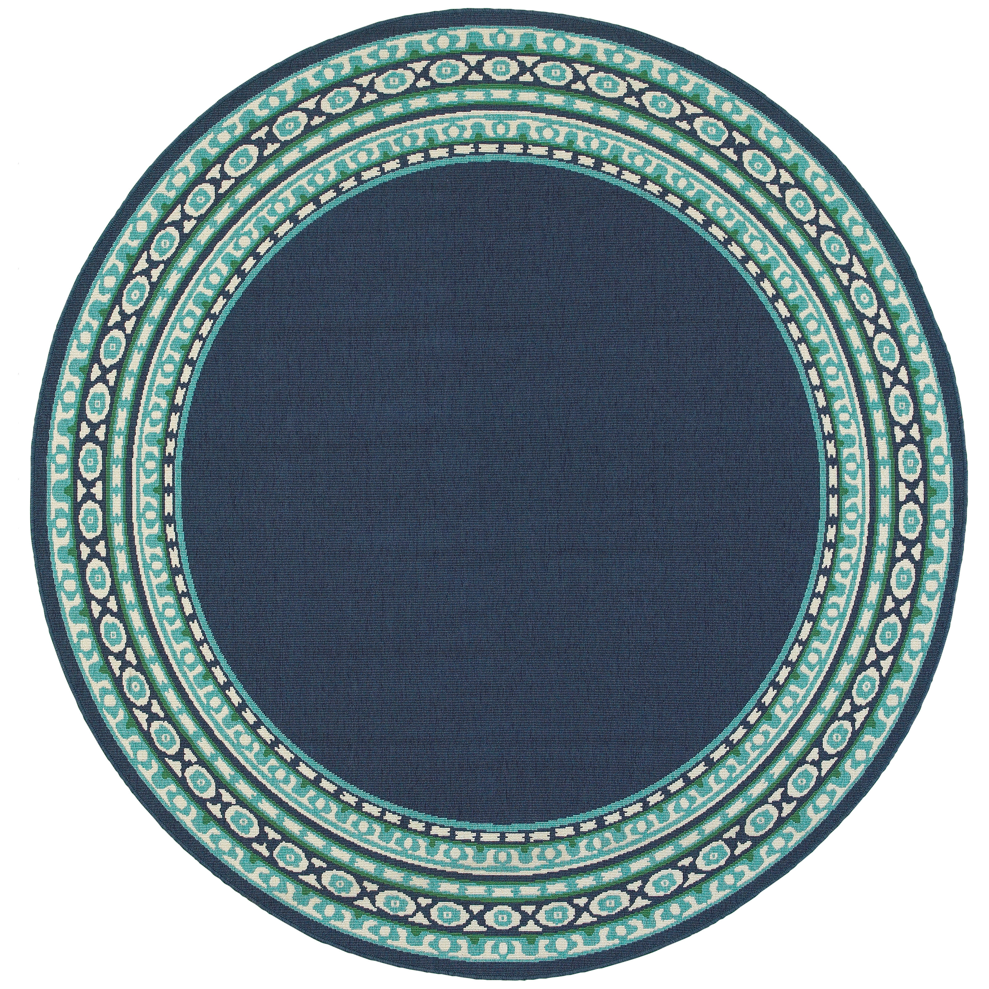 Threadbind Cortlandt Navy/Green Indoor/Outdoor Area Rug & Reviews Wayfair