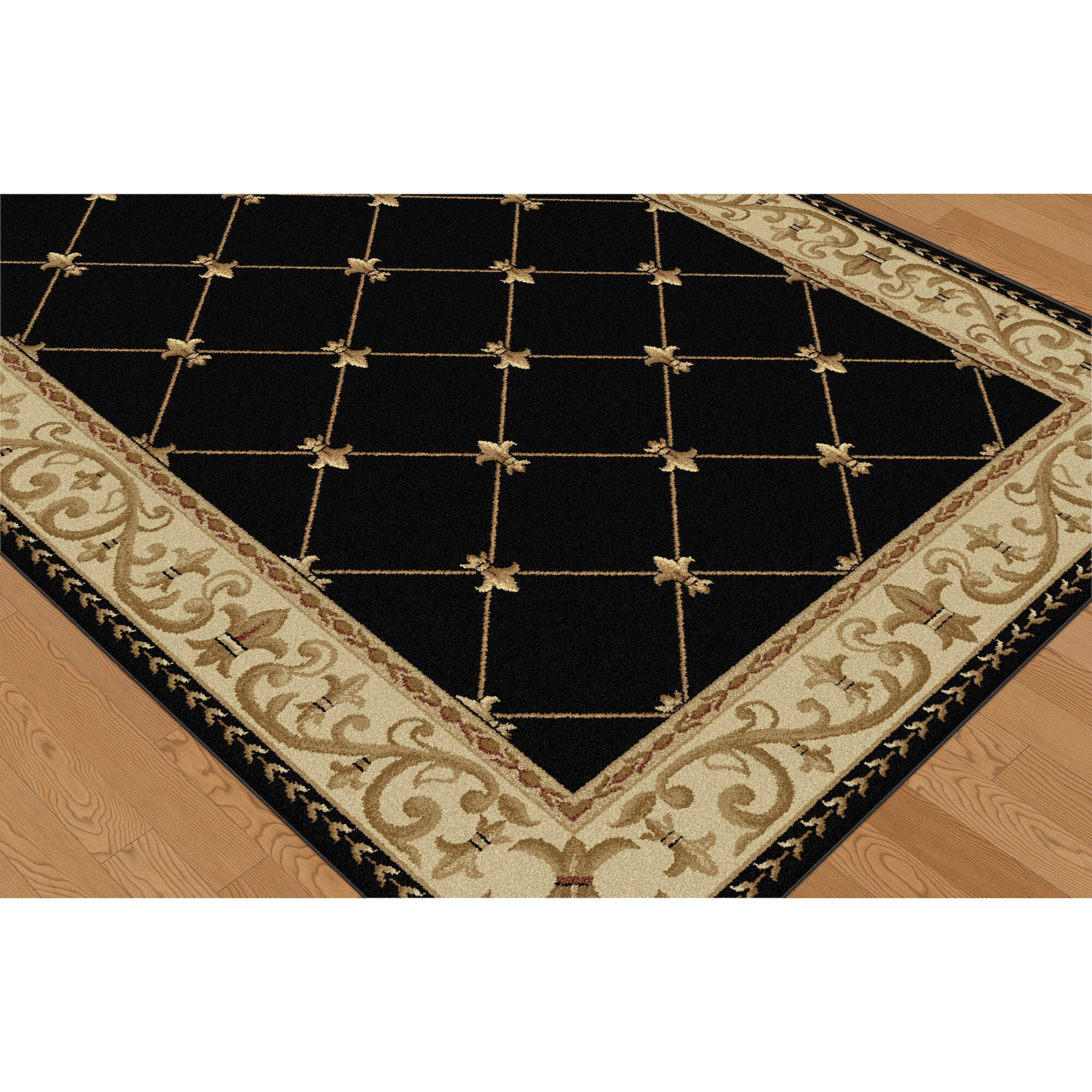 Threadbind Richmond Black/Gold Area Rug & Reviews Wayfair