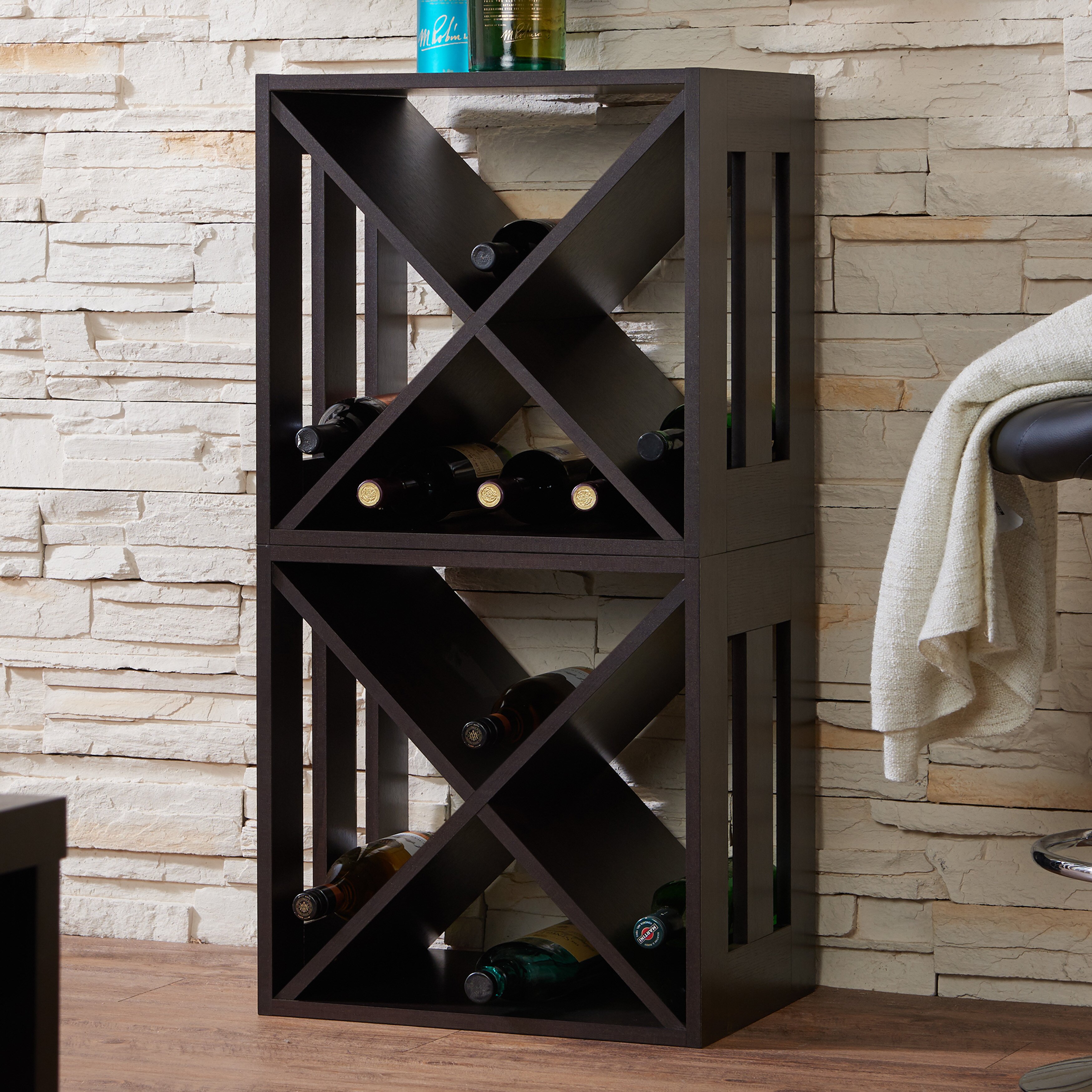 Latitude Run Ardoch 16 Bottle Tabletop Wine Rack Wayfair