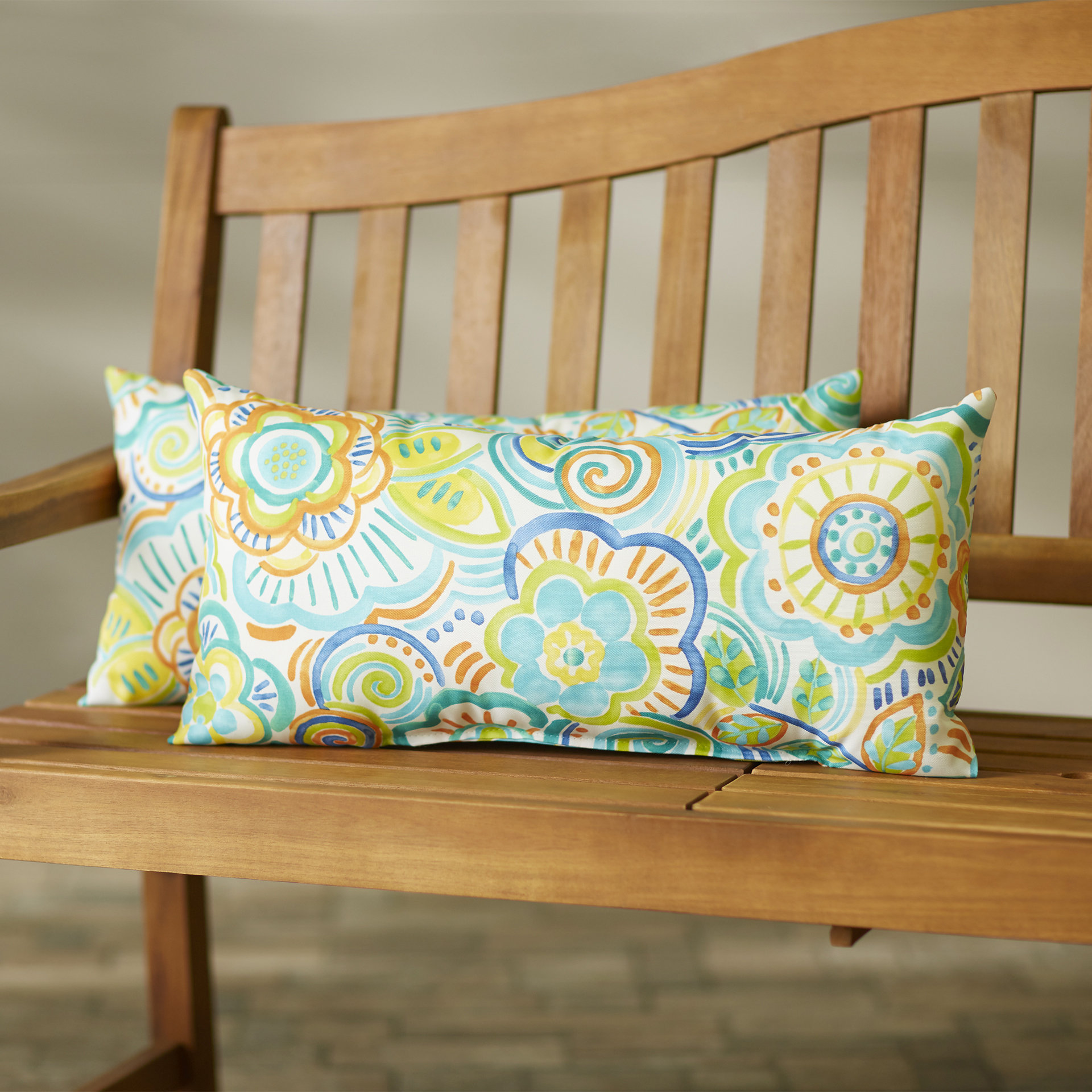 Latitude Run Indoor/Outdoor Lumbar Pillow Set & Reviews Wayfair