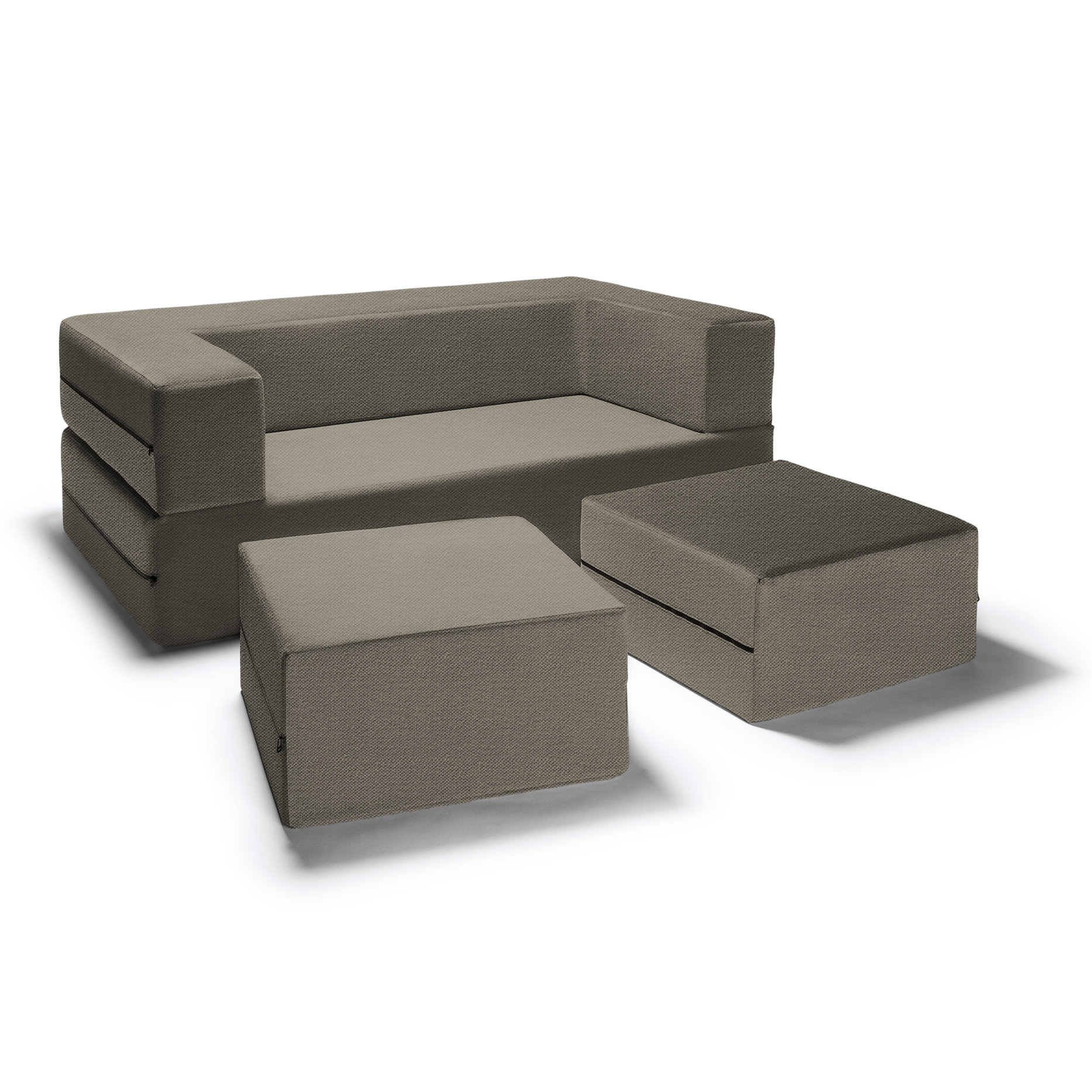 Latitude Run Colbie Modular Loveseat & Ottoman Sleeper & Reviews Wayfair