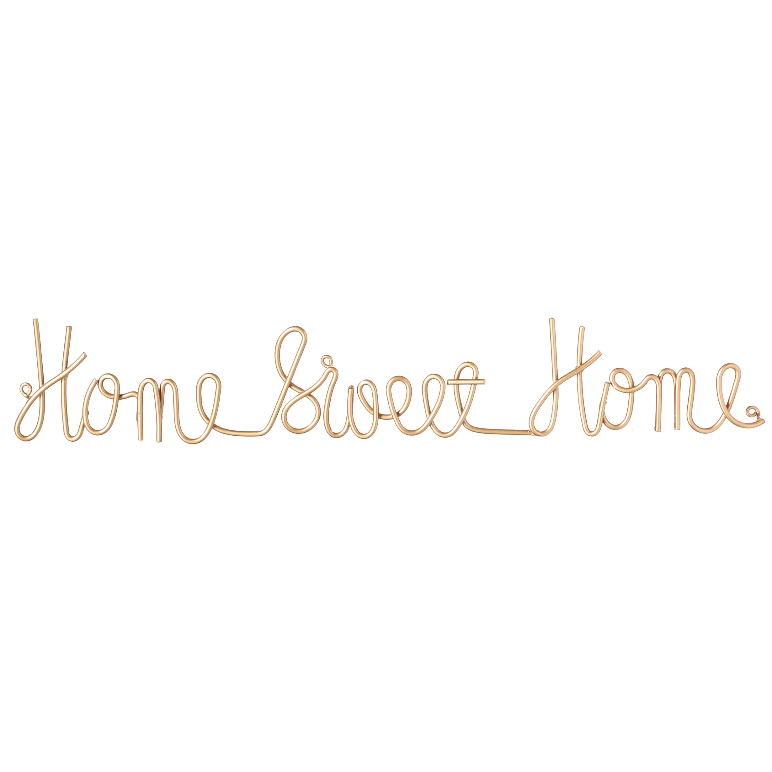 Latitude Run Home Sweet Home 3D Cursive Wall Décor Wayfair