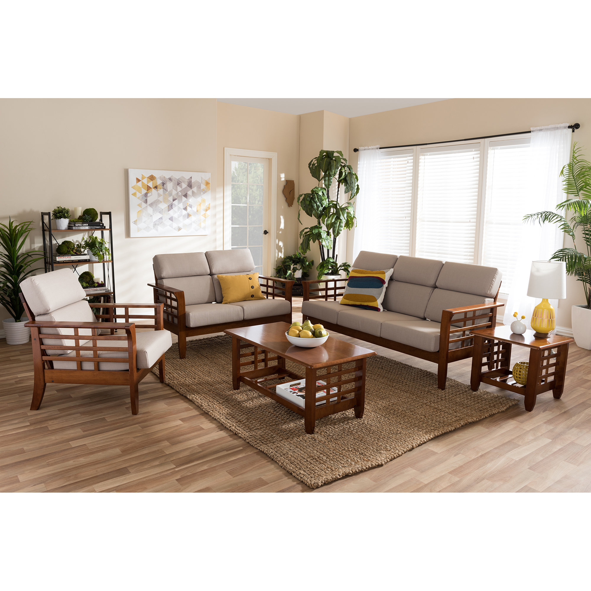 Latitude Run Aguon 5 Piece Living Room Set & Reviews | Wayfair