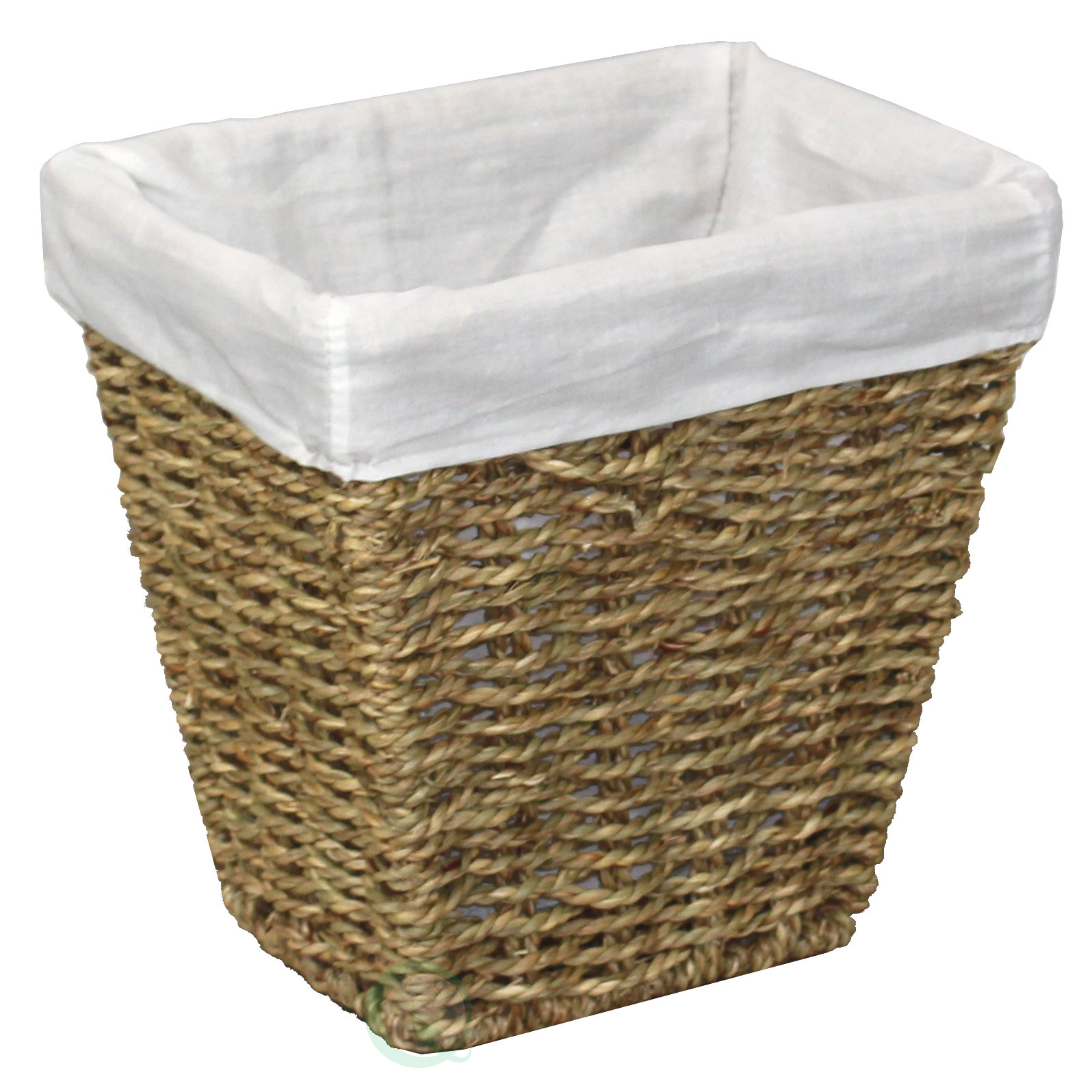 Vintiquewise Woven Seagrass Small Lined Waste Bin Wayfair