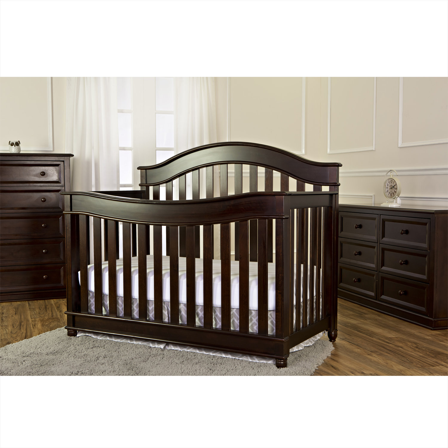 Evolur Hampton 5 in 1 LifeStyle Convertible Crib & Reviews Wayfair
