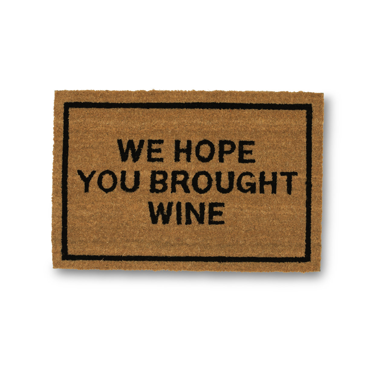 Clever Doormats We Hope You Brought Wine Coir Doormat