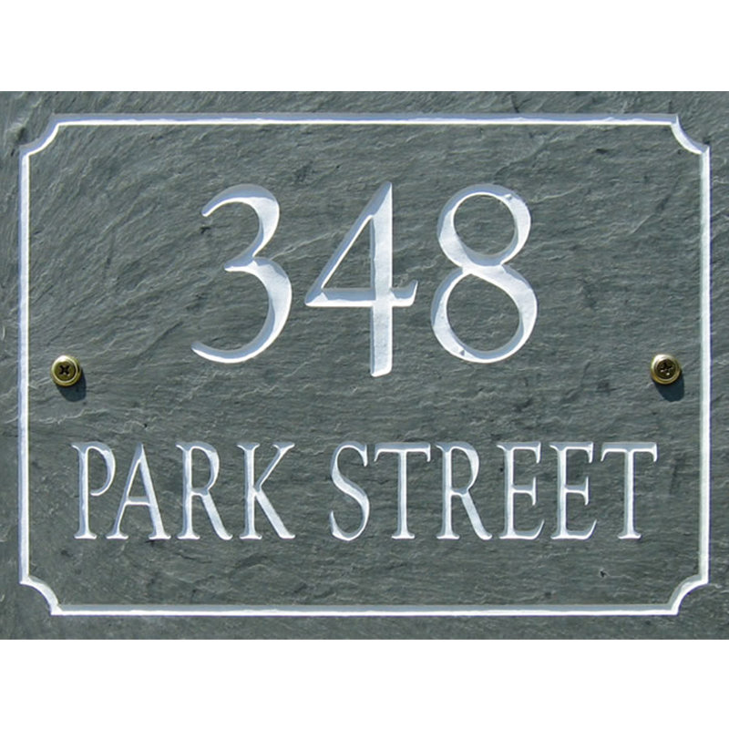 TheStoneMill Slate Rectangle 2 Line Personalized Address Plaque Wayfair.ca