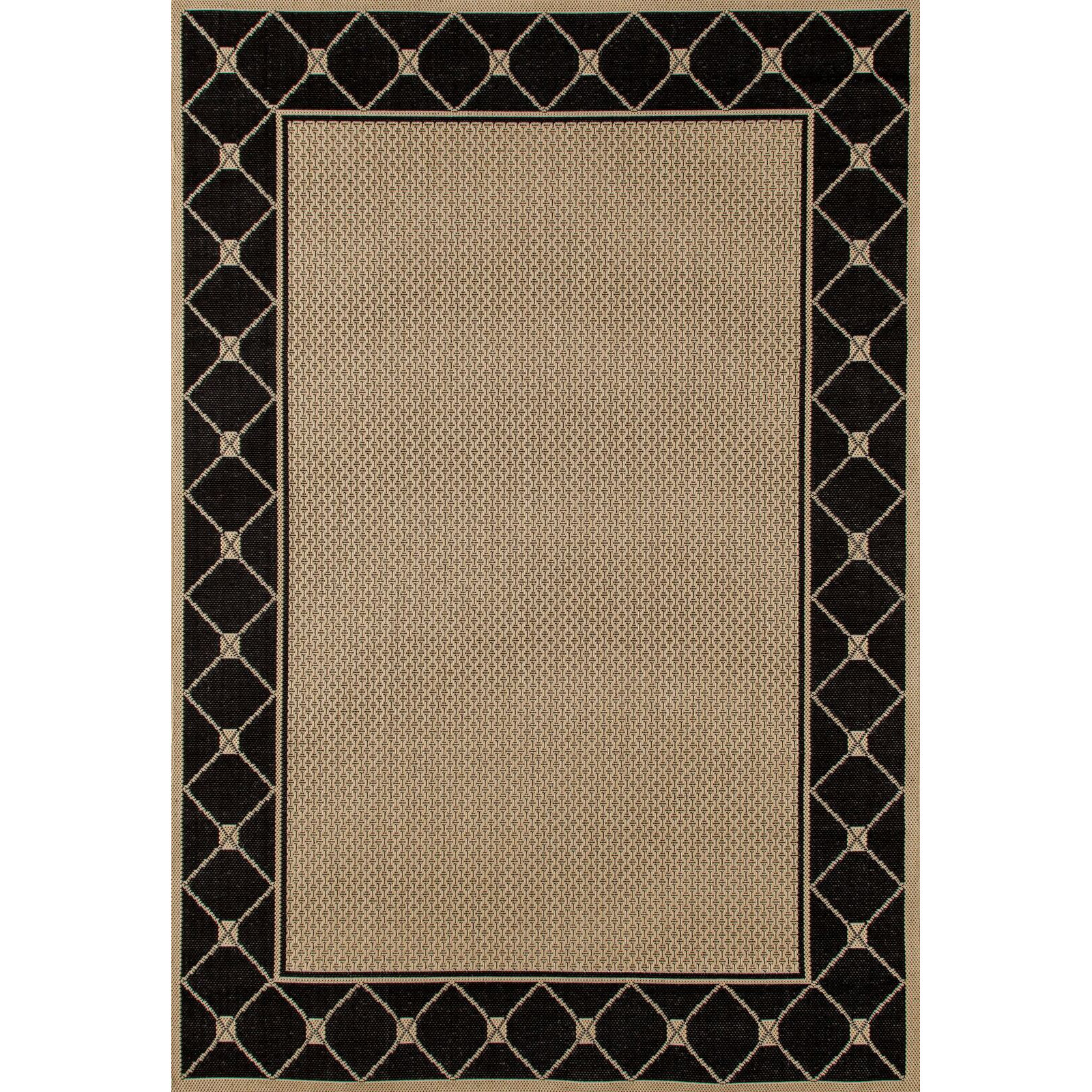 Plymouth Black Beige Indoor Outdoor Area Rug ARCP1026