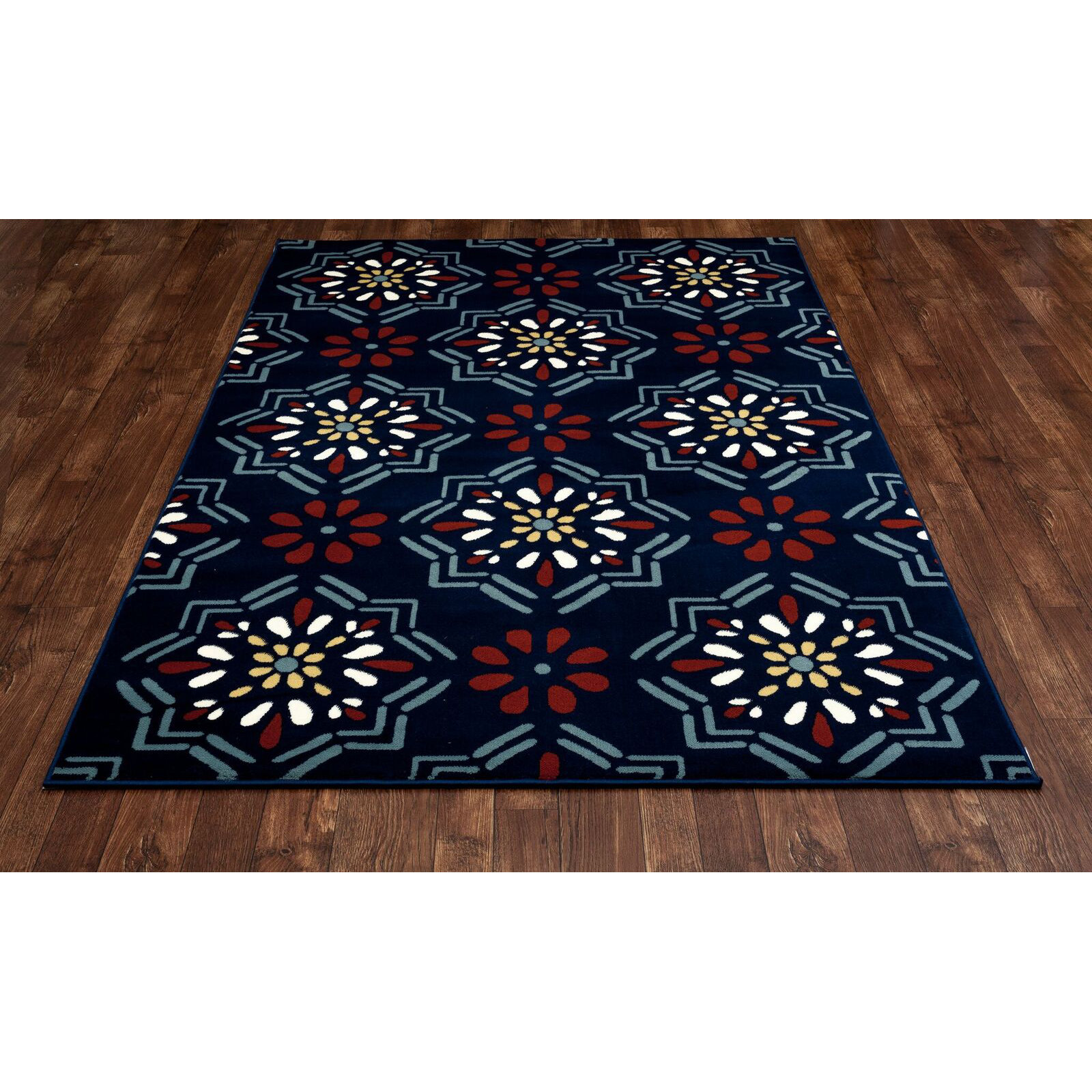Art Carpet Northville Dark Blue/Orange Indoor/Outdoor Area Rug Wayfair