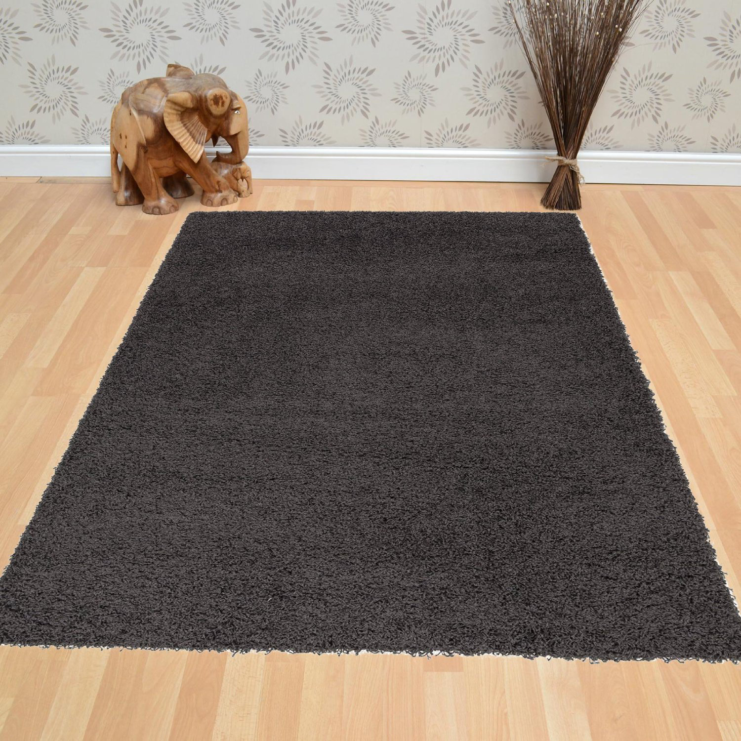 Berrnour Home Charcoal Gray Area Rug & Reviews Wayfair