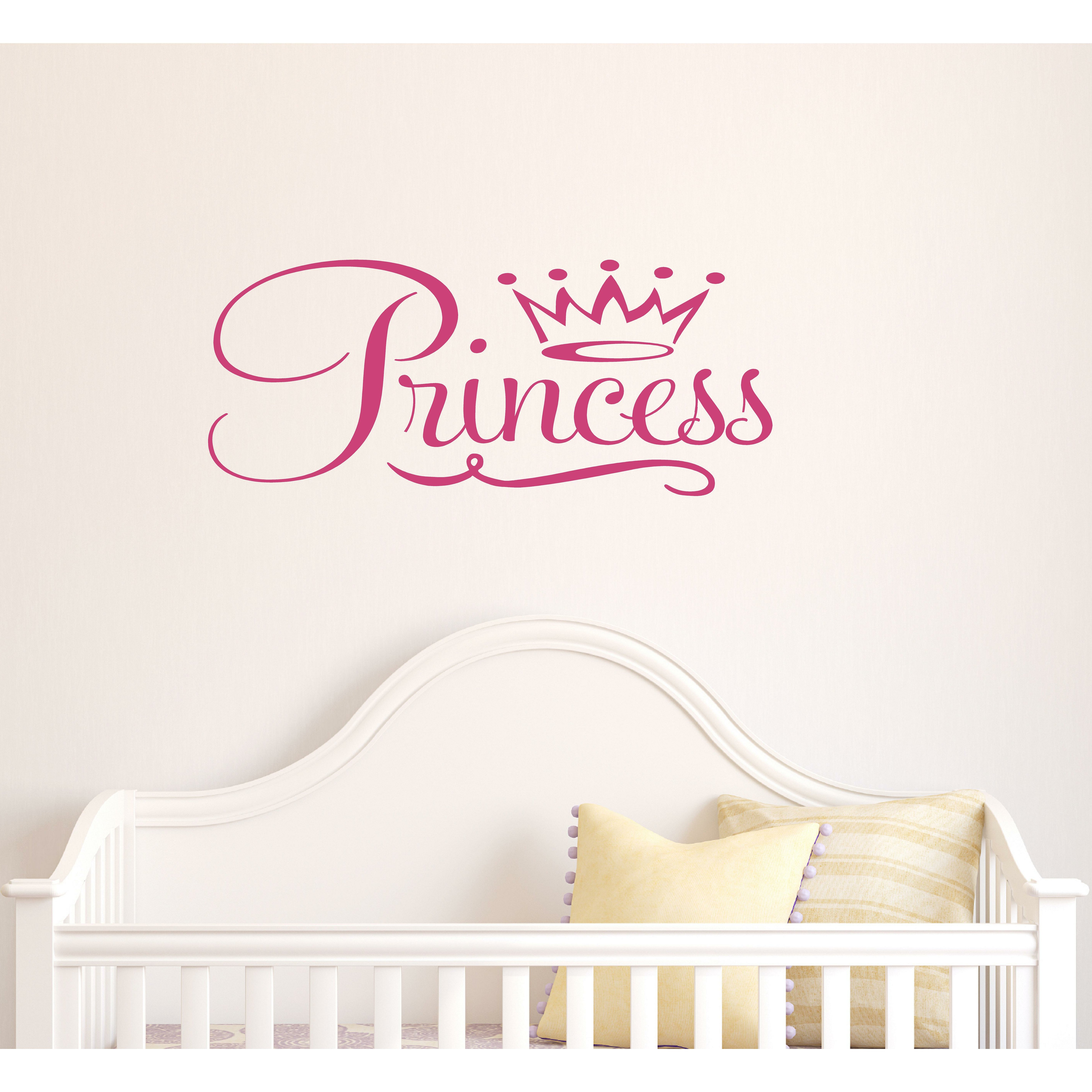 Enchantingly Elegant Princess Crown Wall Decal | Wayfair