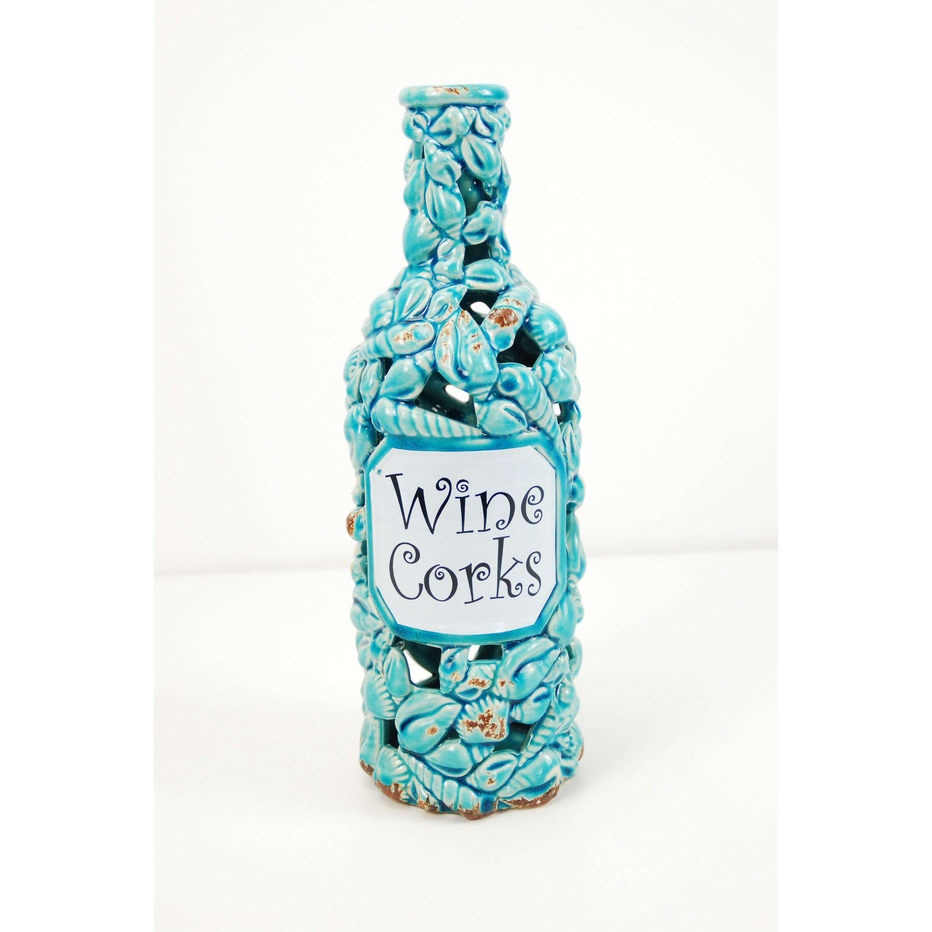DrewDeRoseDesigns Ceramic Wine Cork Holder Wayfair