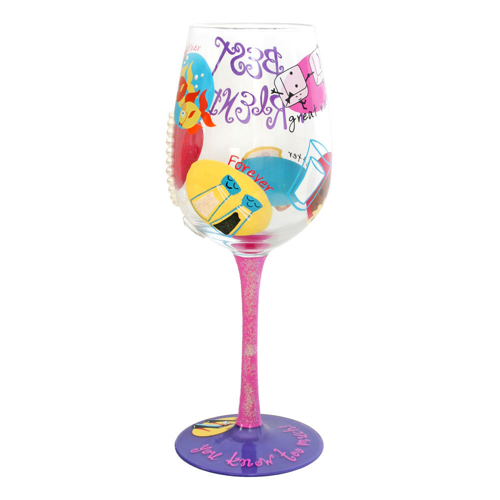 Top Shelf Best Friend Wine Glass Wayfair