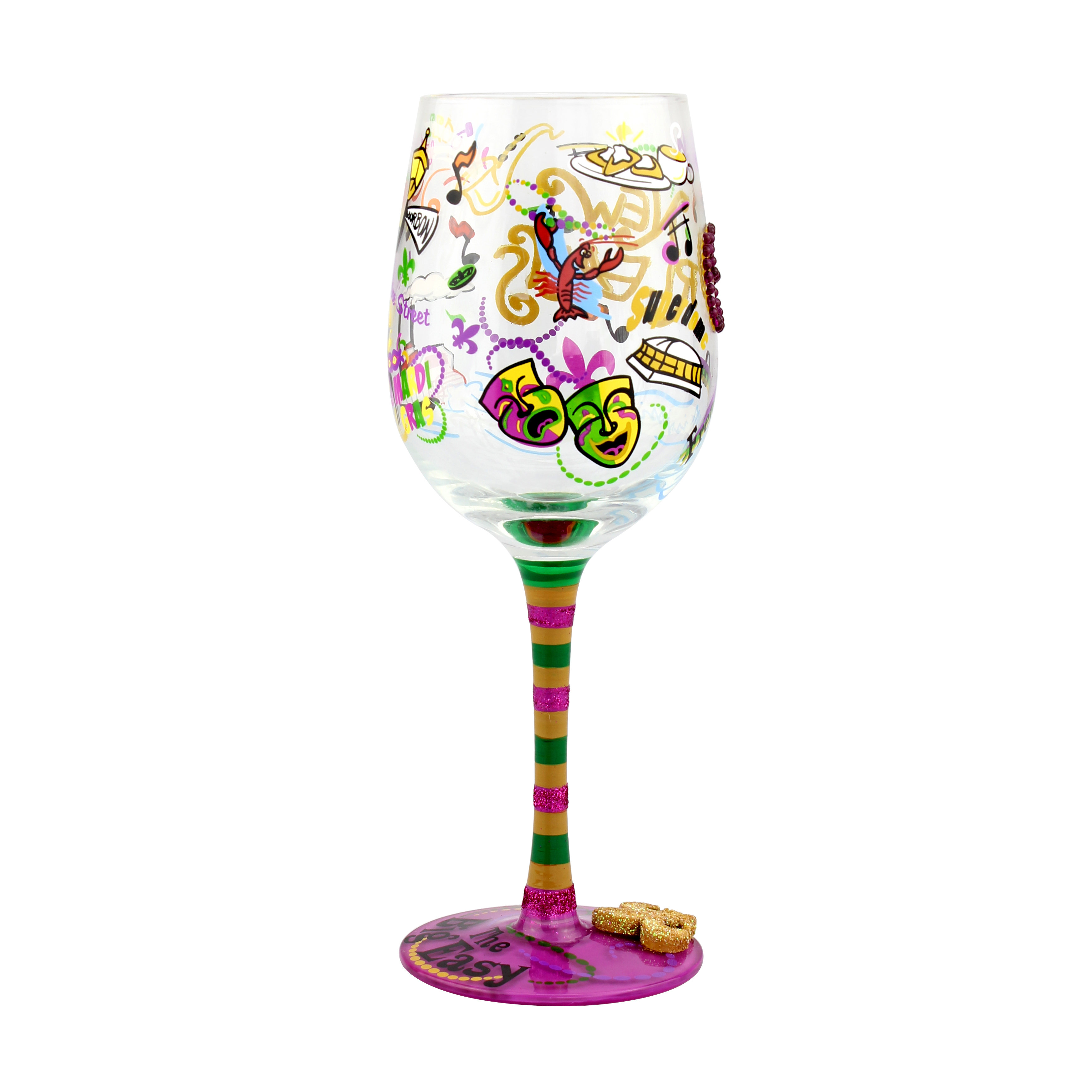 Top Shelf New Orleans Wine Glass Wayfair