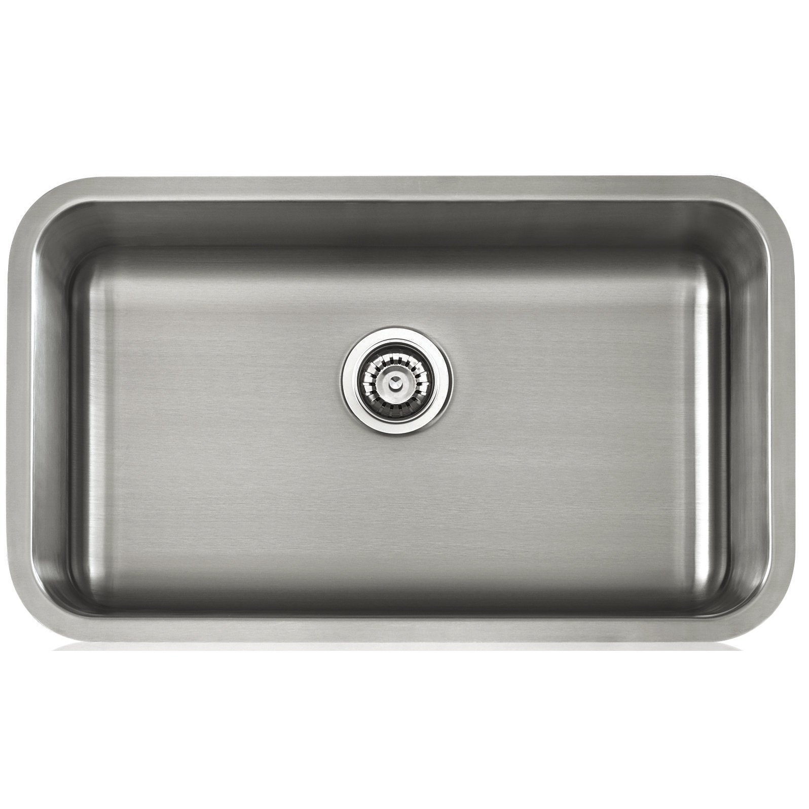 Lenova Apogee 30.13" x 9" Stainless Steel Single Bowl Undermount Kitchen Sink Wayfair
