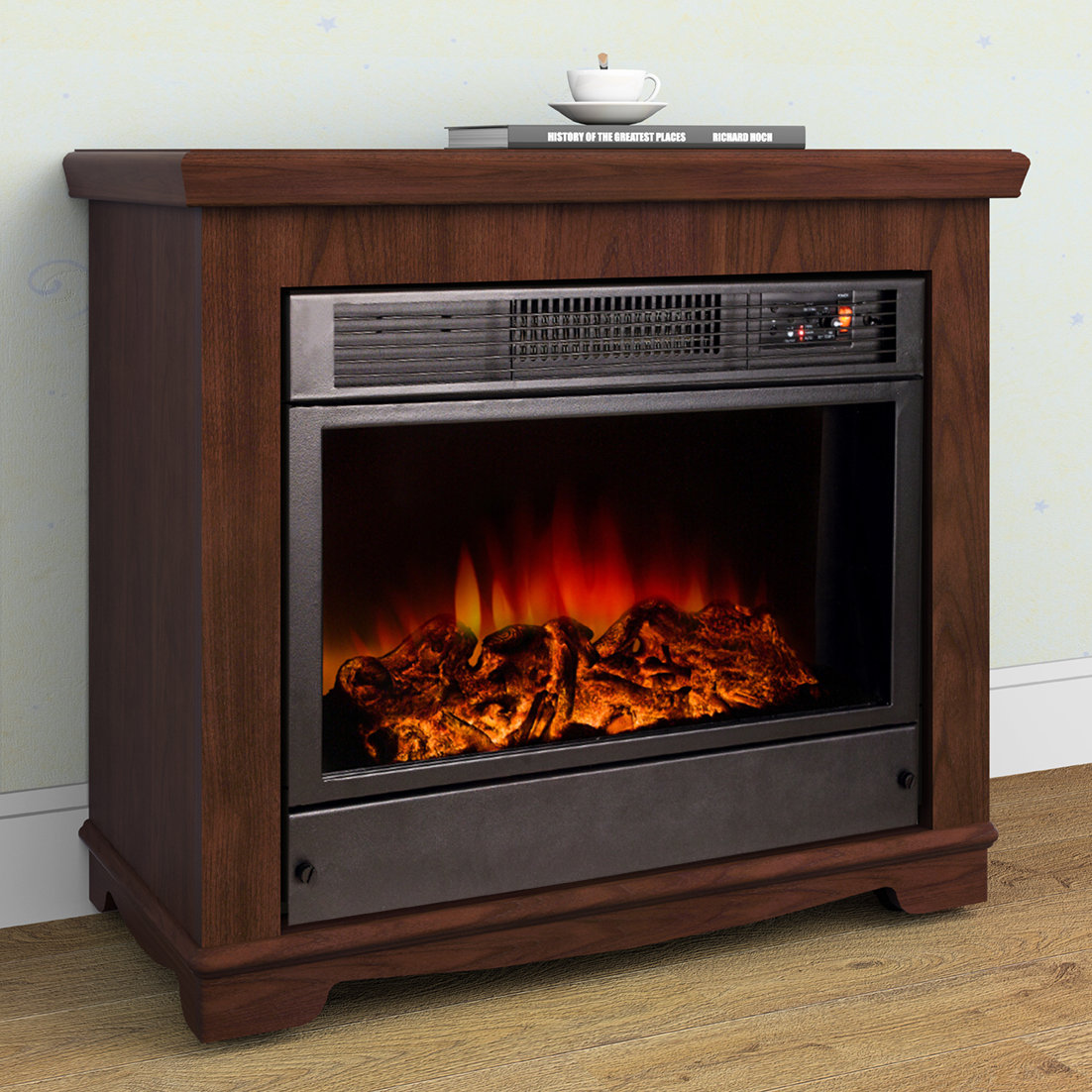 A&J Homes Studio Ares Sparta Electric Fireplace & Reviews Wayfair