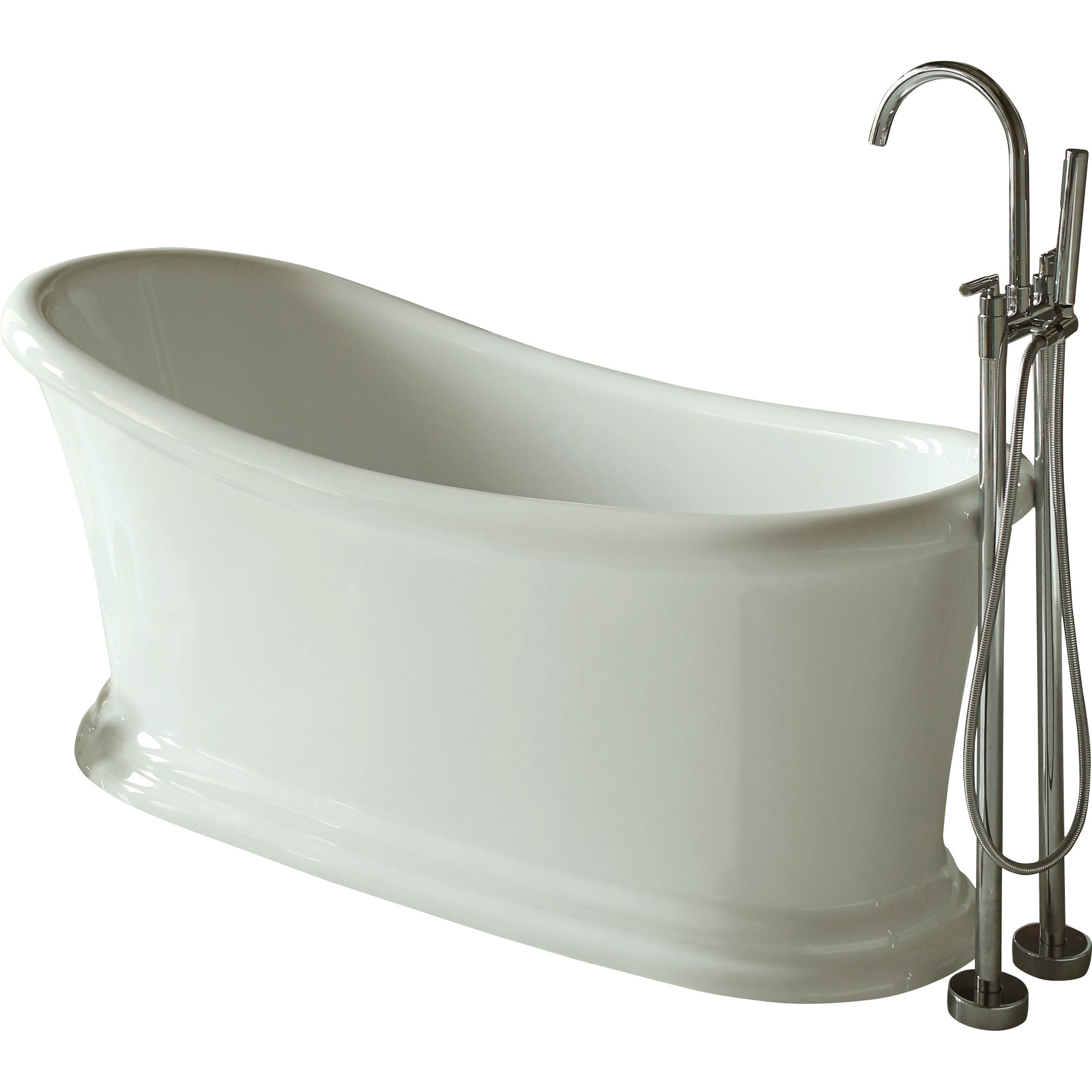 Signature Bath 67.5" x 28" Soaking Bathtub & Reviews Wayfair