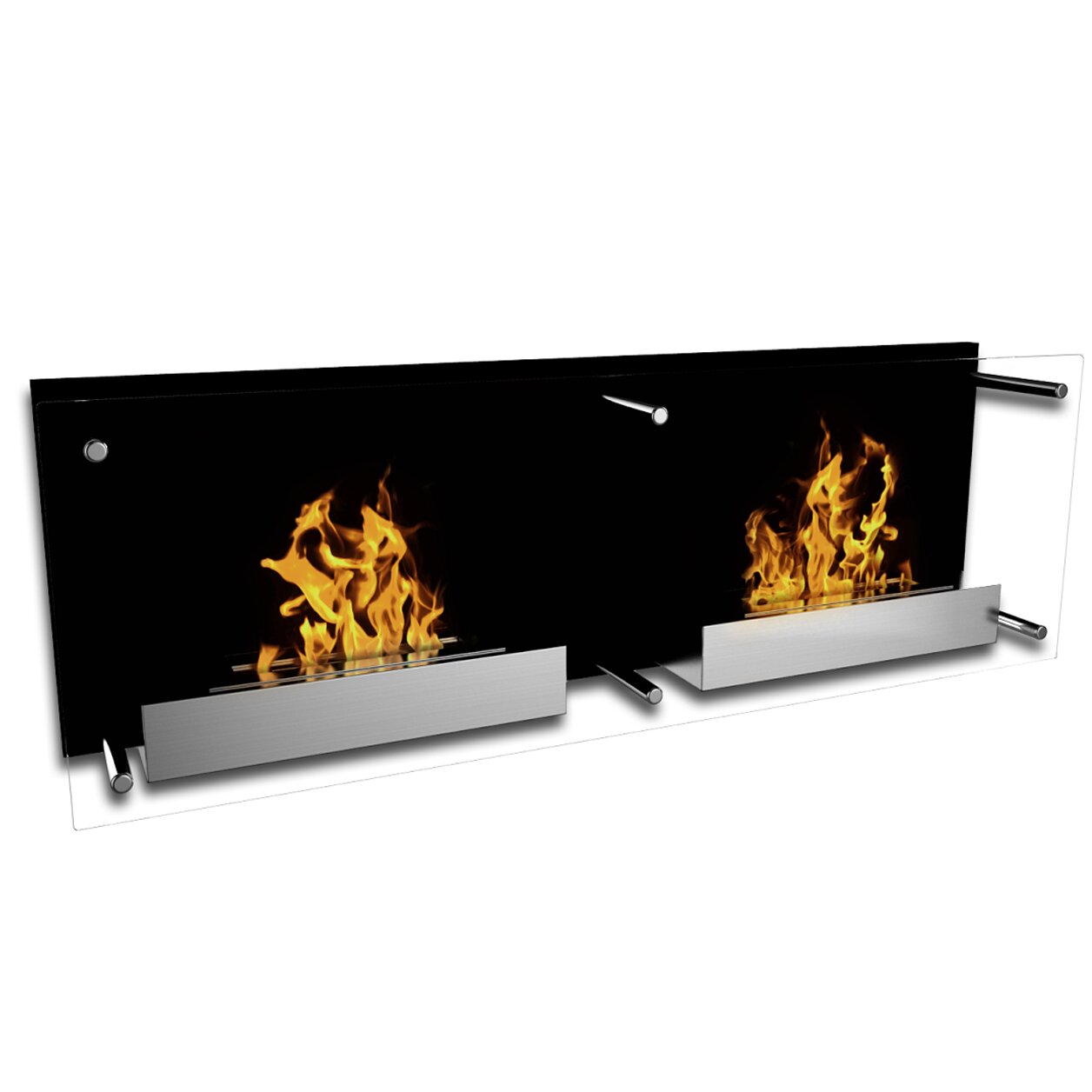 Elite Flame Mora Ventless Wall Mount BioEthanol Fireplace Insert Wayfair