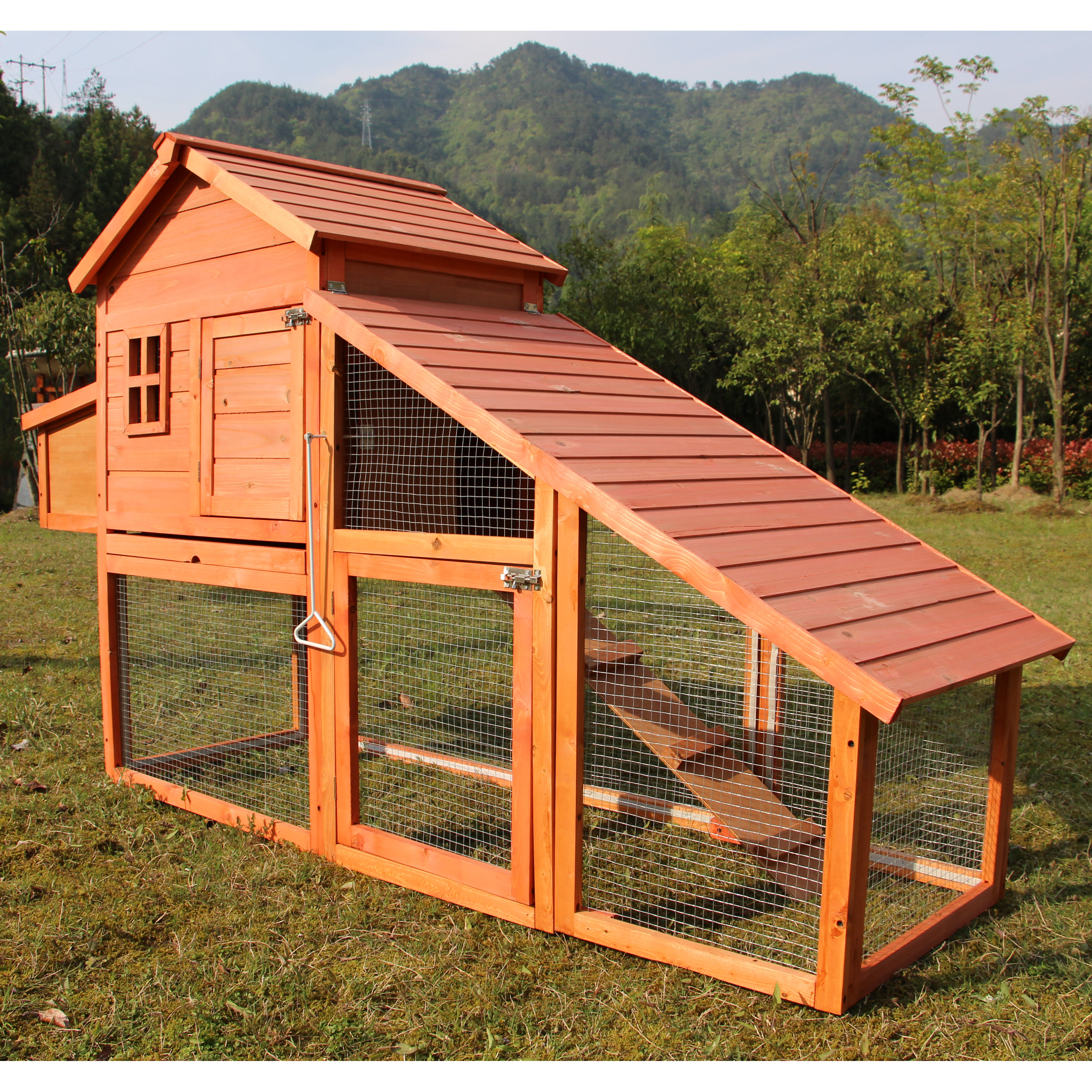 Newacme LLC Chicken Poultry Coop Hen House Rabbit Hutch Cage Wayfair