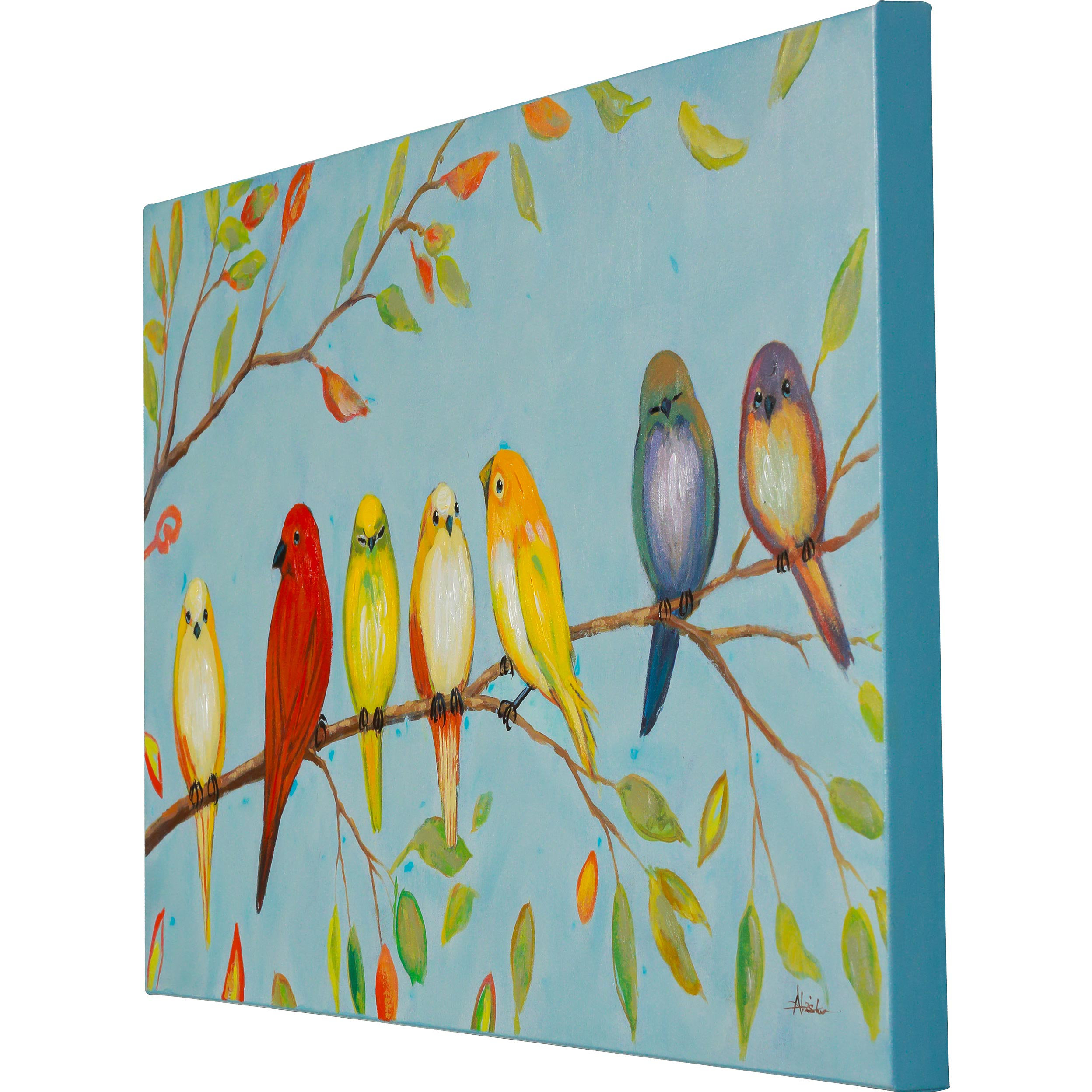 Y Decor Love Birds Original Painting on Canvas Wayfair.ca