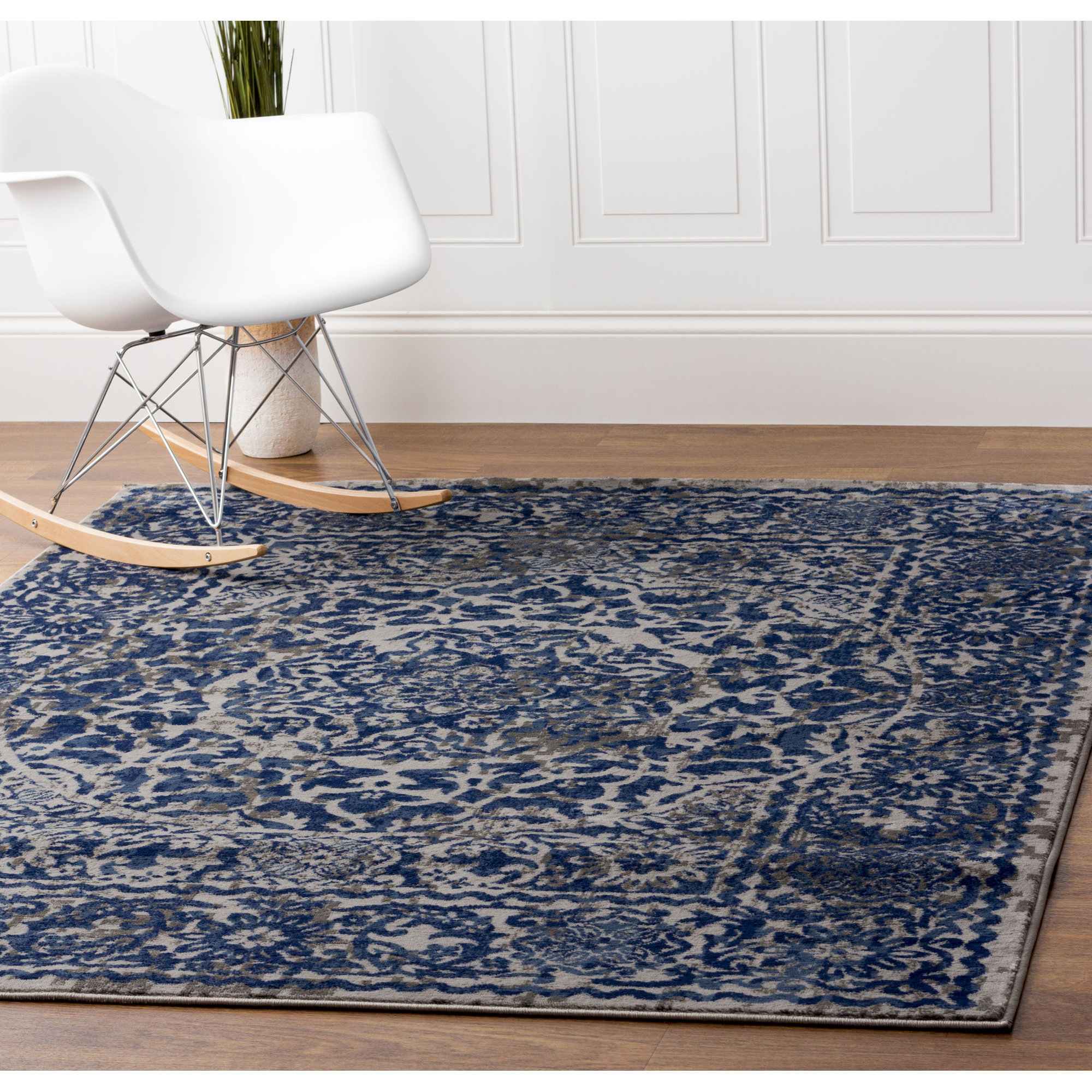 Super Area Rugs Artifact Gray/Blue Area Rug Wayfair