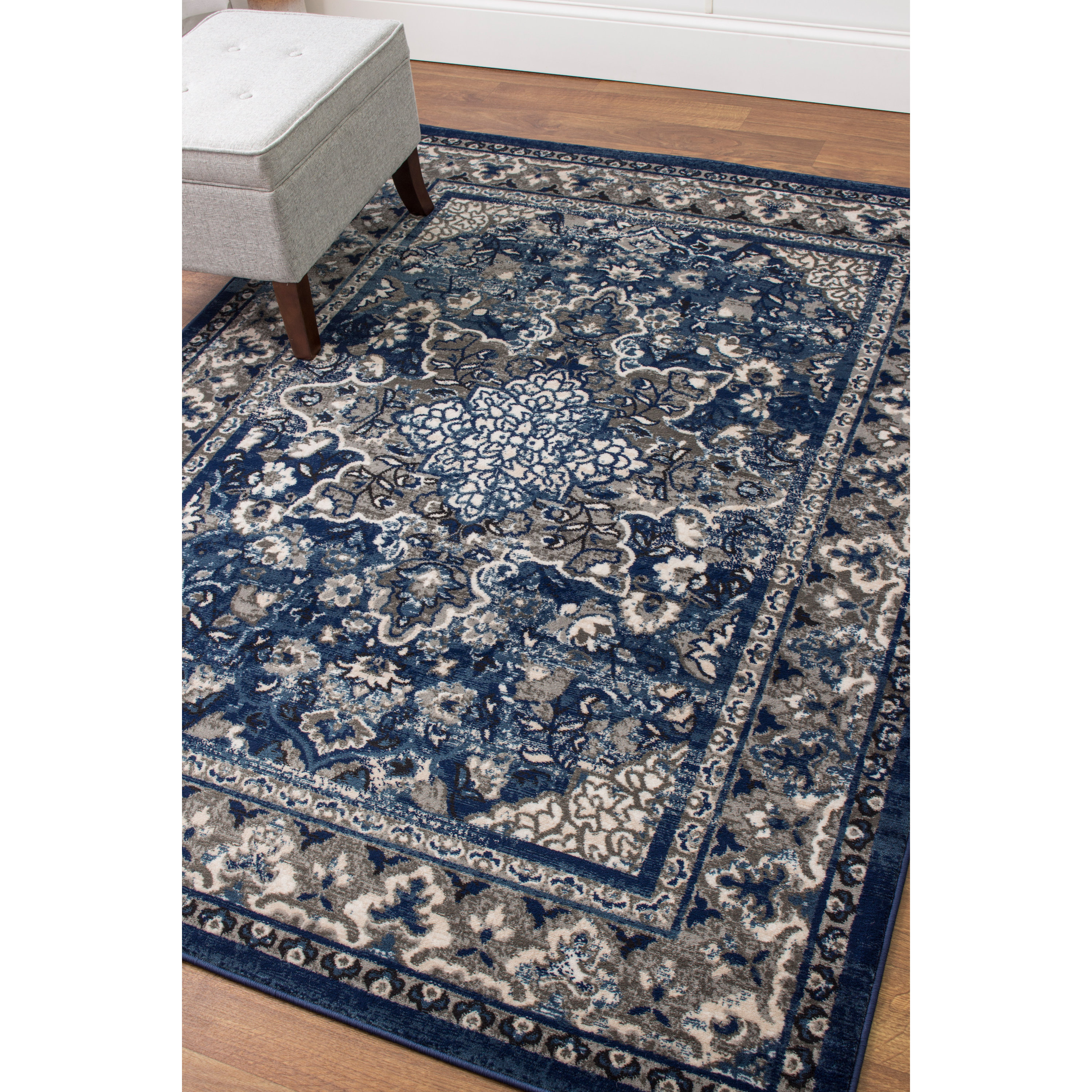 Super Area Rugs Artifact Blue/Gray Area Rug Wayfair