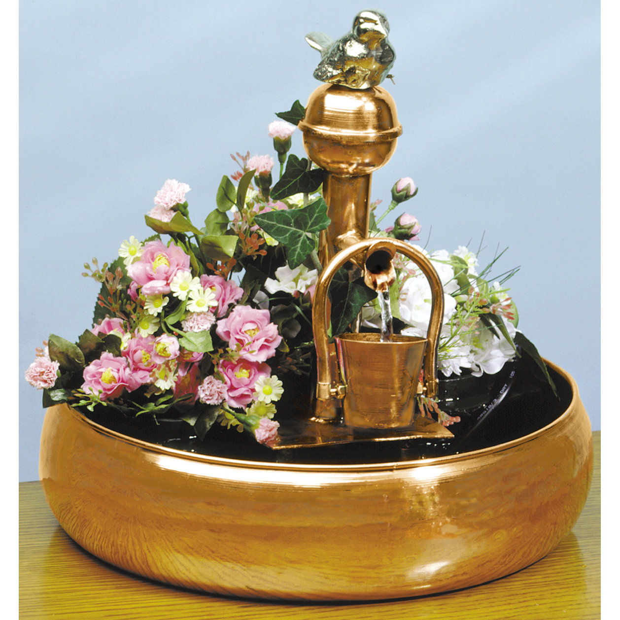 Pomegranate Solutions Copper and Brass Pouring Bucket Fountain