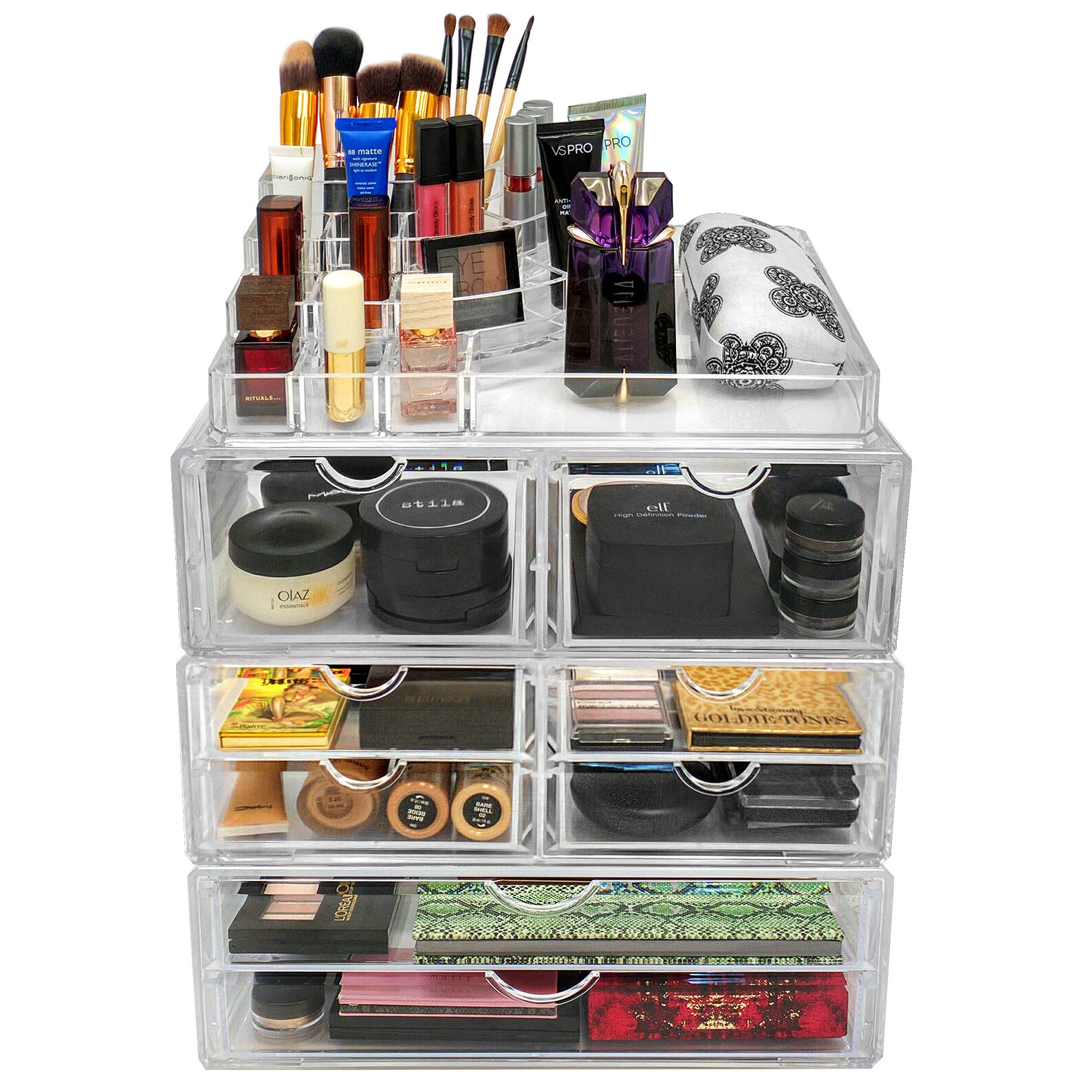 Sorbus Acrylic 8 Drawer Cosmetic Organizer & Reviews | Wayfair