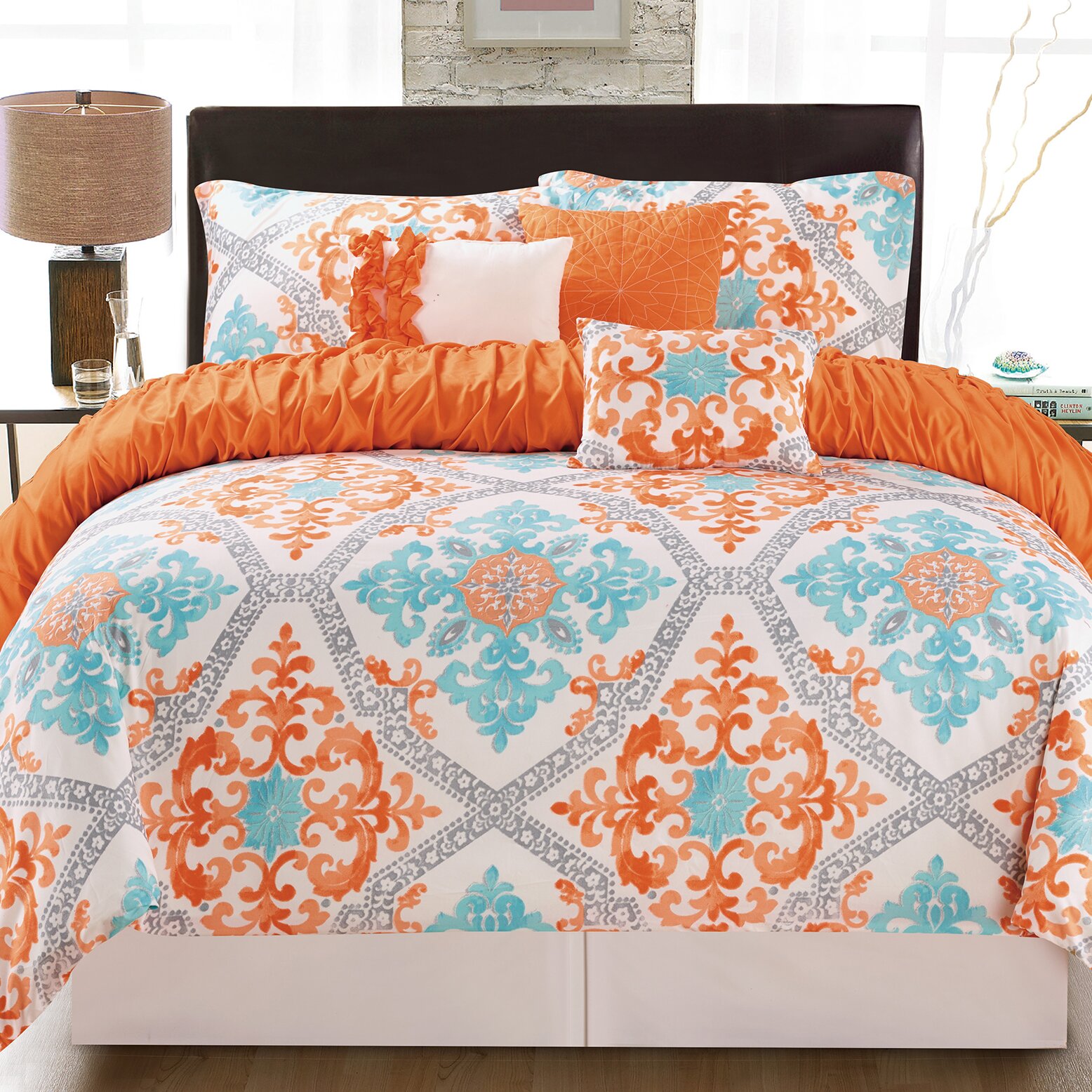  Artistic  Linen Maddy 6 Piece Reversible Comforter Set 