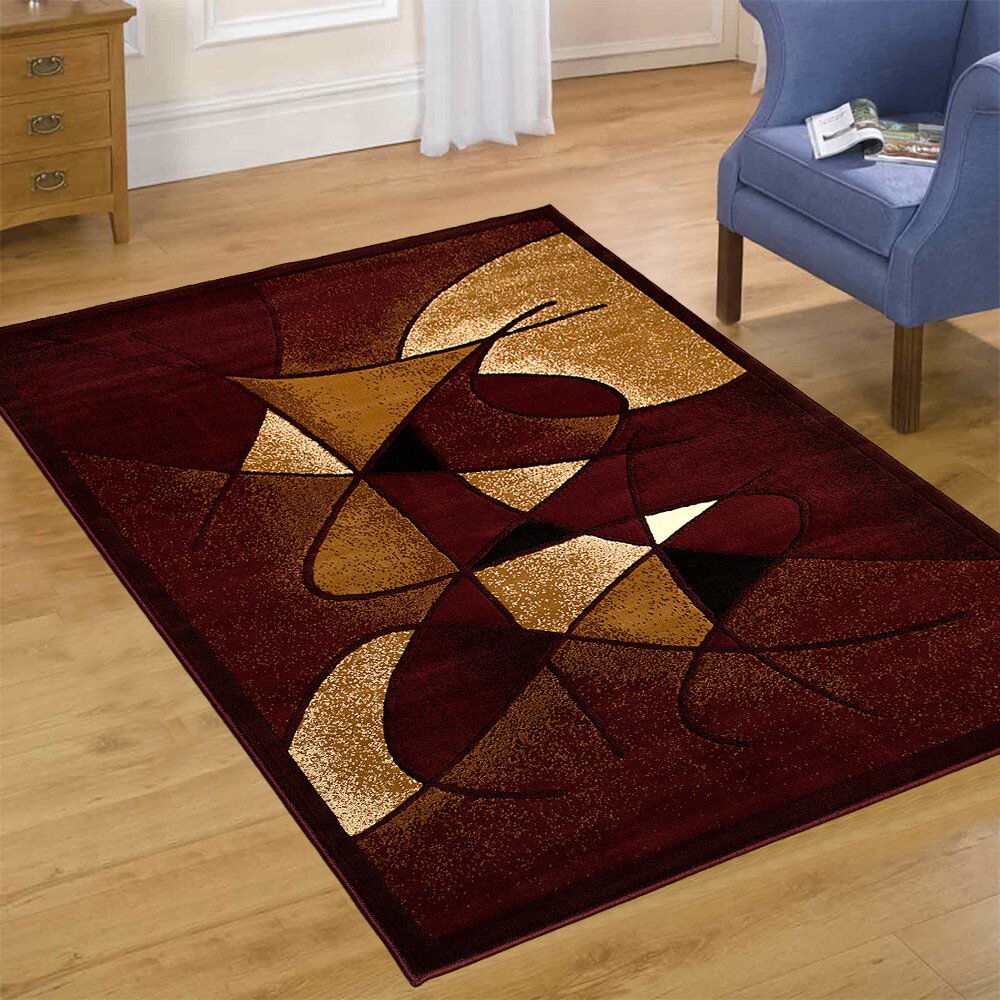 AllStar Rugs Burgundy Area Rug & Reviews | Wayfair