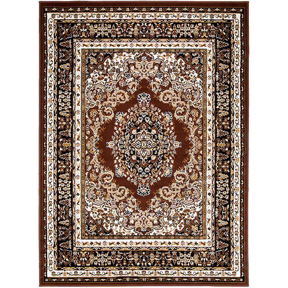 AllStar Rugs Dark Brown Area Rug & Reviews | Wayfair