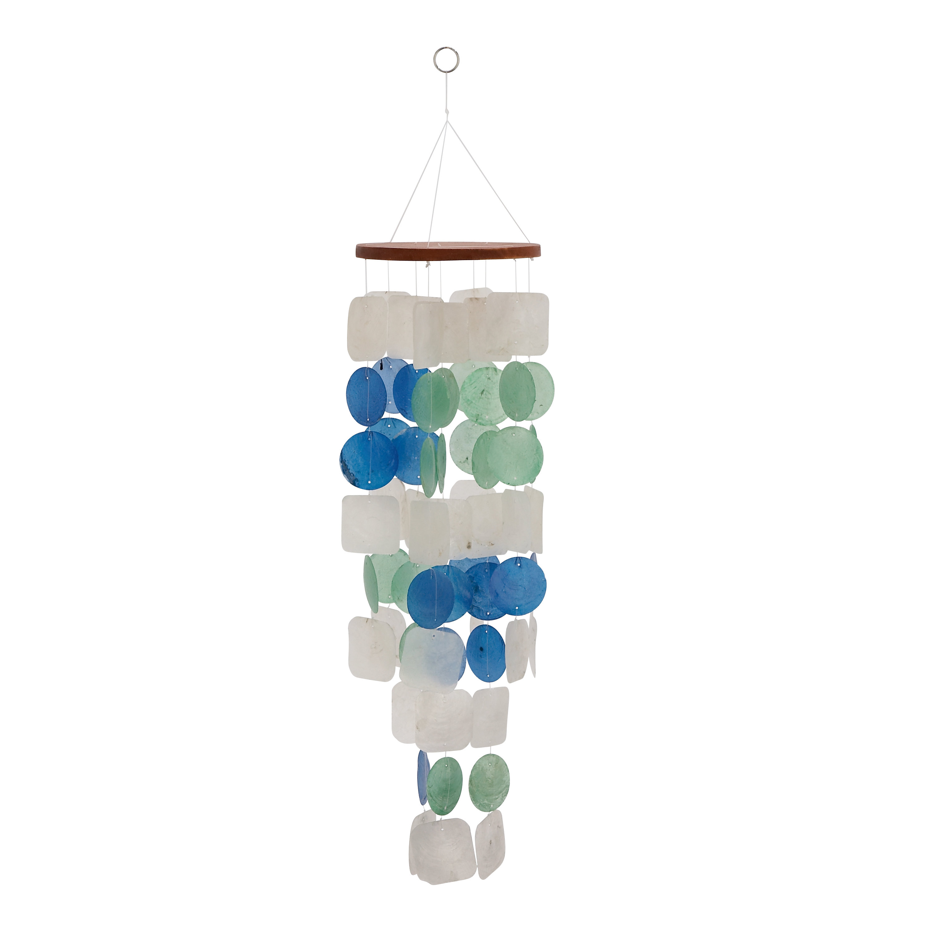 Universalinnovativedesigns Colorful Square Capiz Wind Chime Wayfair Universal Innovative Designs Colorful Square Capiz Wind Chime
