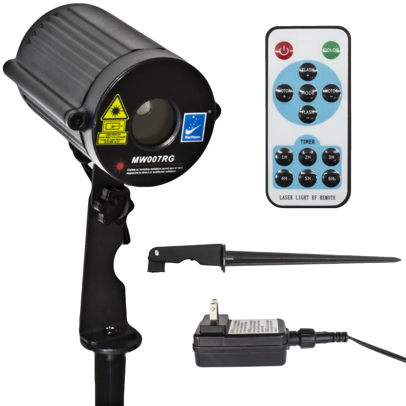 LED Concepts Firefly Laser Projection Light with Automatic Timer Remote