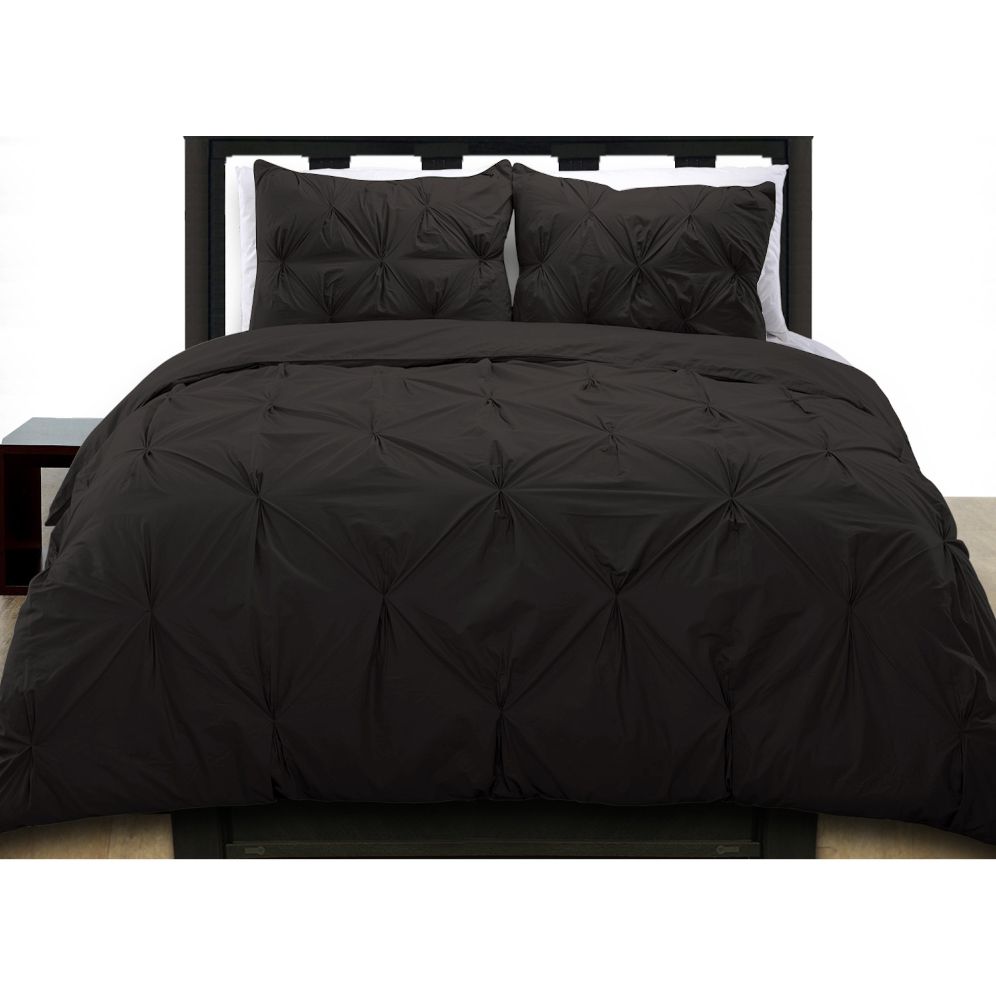 Cotton Basics Cottonesque Pintuck Duvet Cover Set & Reviews Wayfair