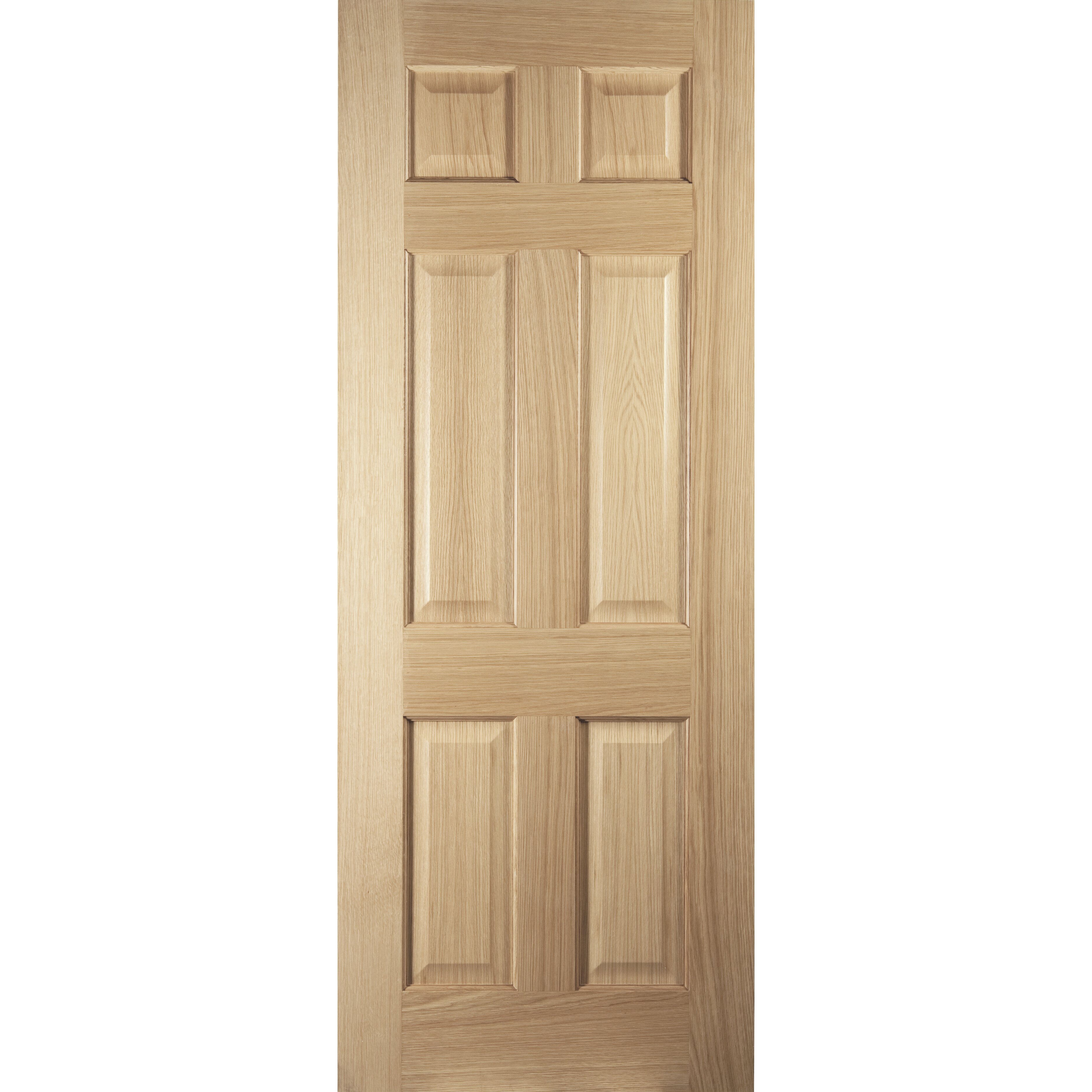 Jeld Wen Oregon 6 Panel White Oak Veneer Internal Fire Door | Wayfair UK