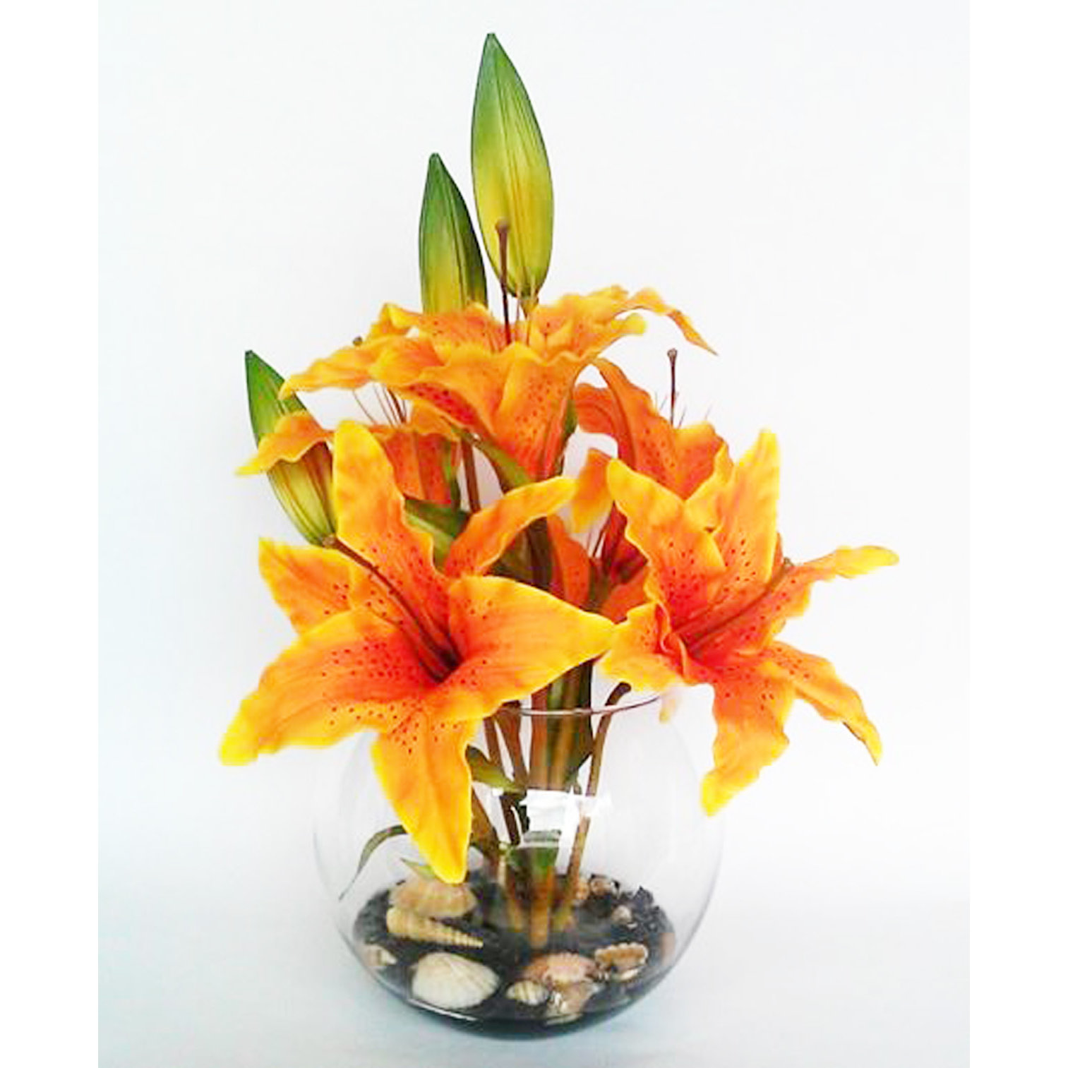 SilkFloralConcepts Tiger Lily Floral Arrangements & Reviews Wayfair