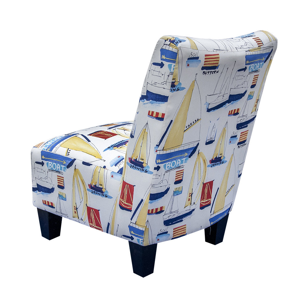 GraftonHome Nautical Delight Armless Accent Chair & Reviews Wayfair