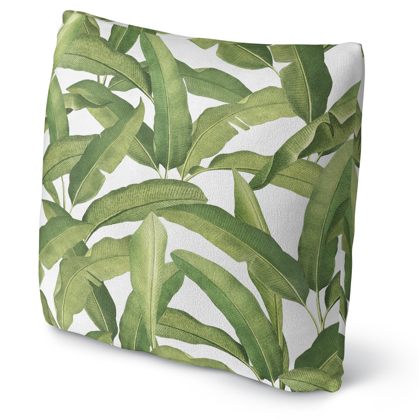 Kavka Banana Leaves Fleece Throw Pillow Wayfair