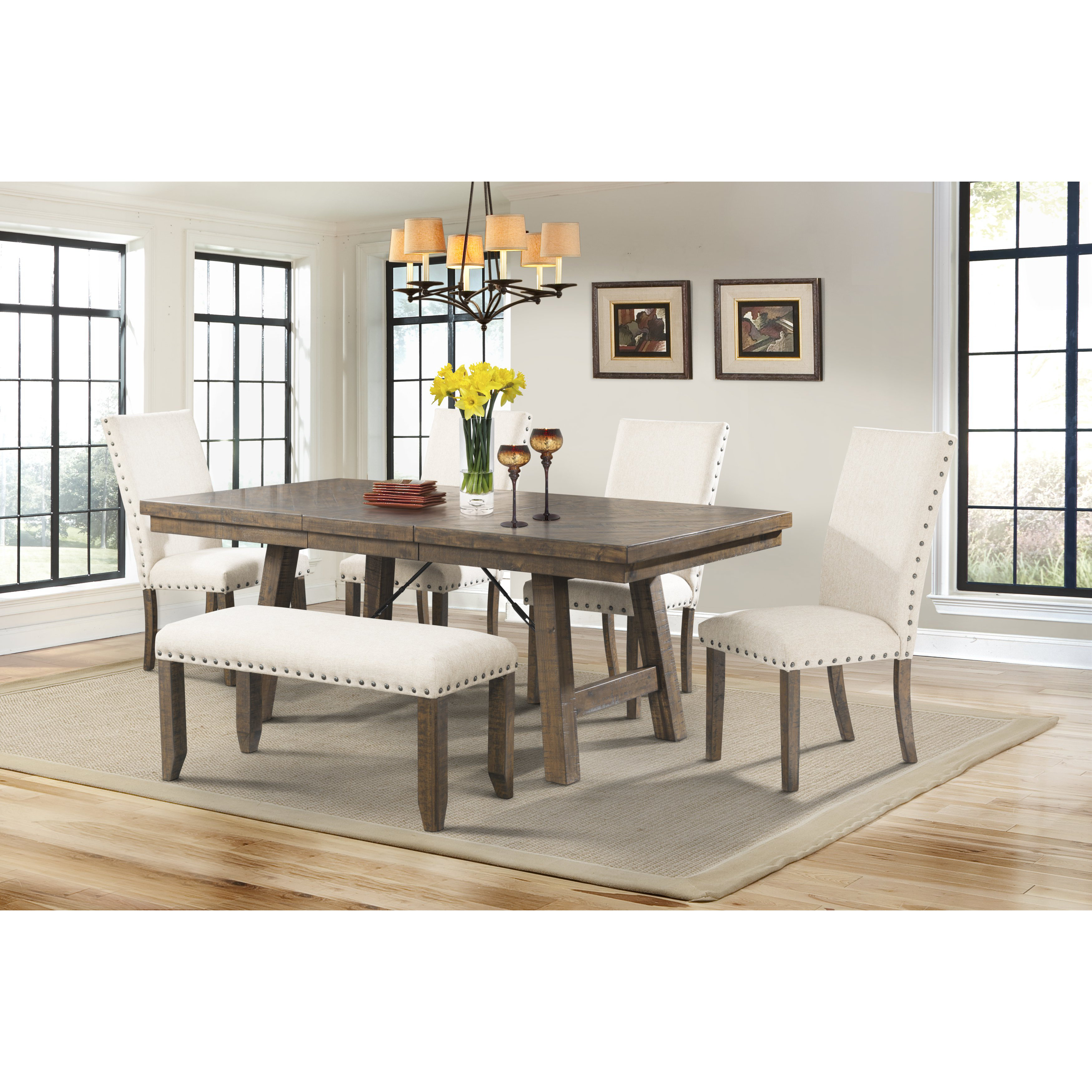 Laurel Foundry Modern  Farmhouse  Dearing 6 Piece Dining  Set  