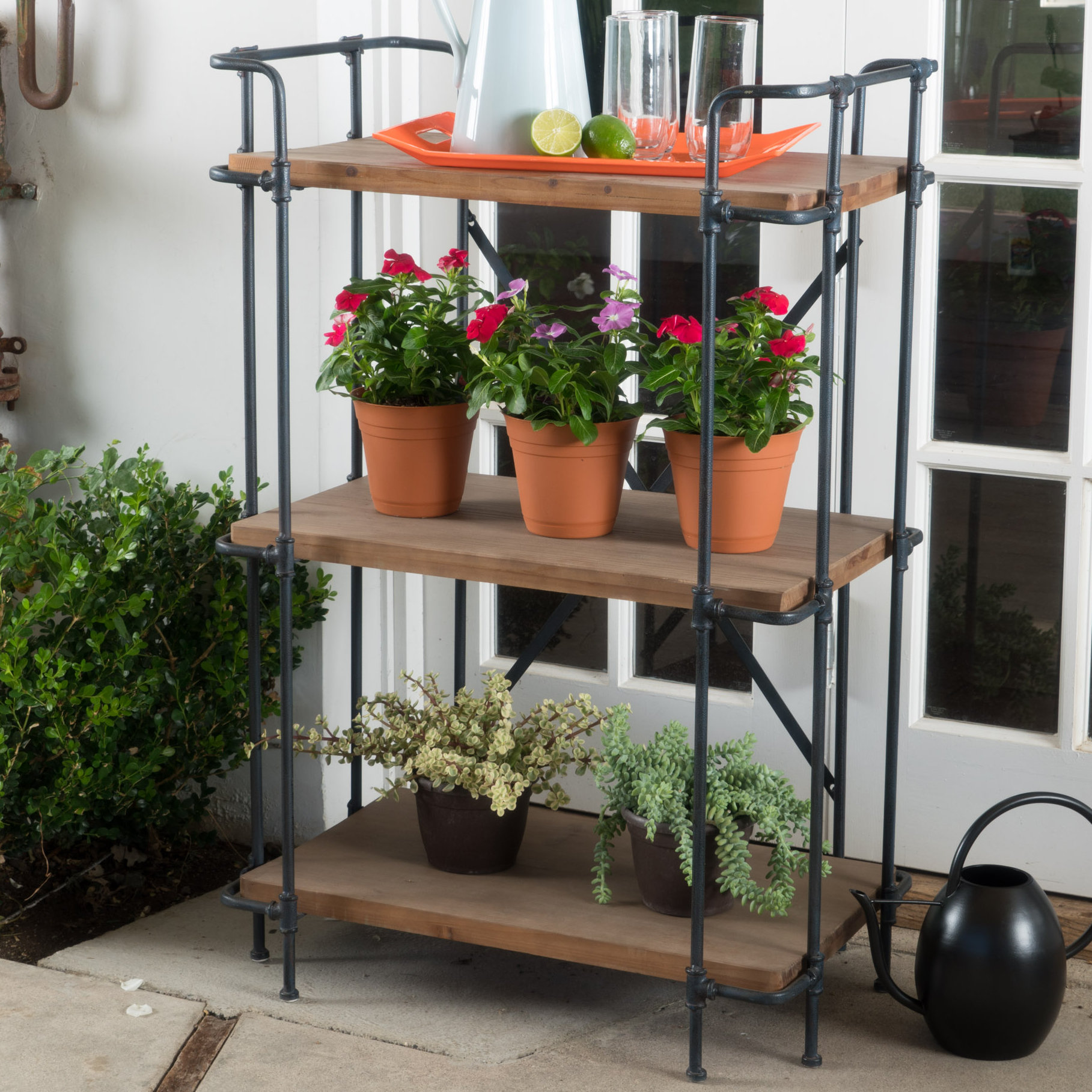 Laurel Foundry Modern Farmhouse Navarrette 40" Etagere Bookcase Wayfair