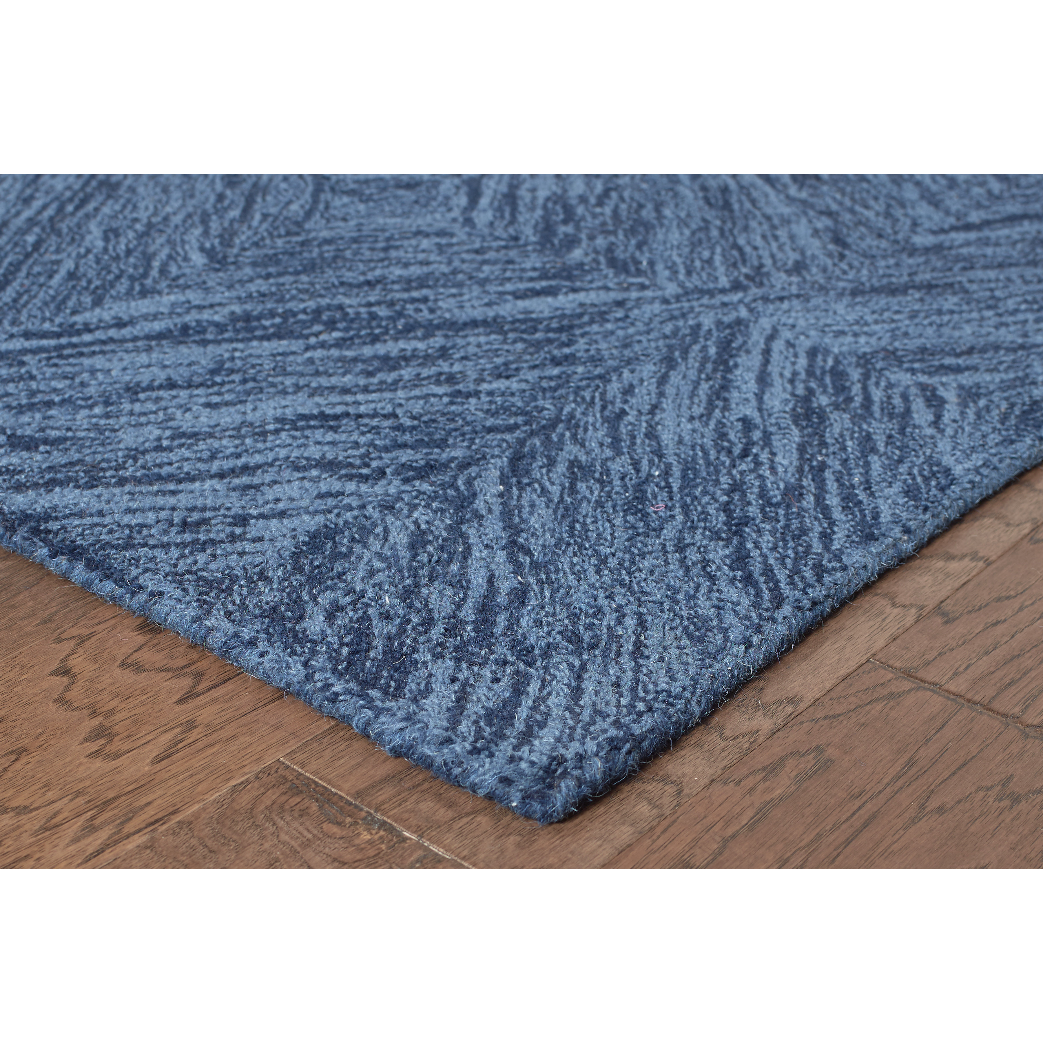 Laurel Foundry Modern Farmhouse Orlane Handcrafted Blue Area Rug Wayfair