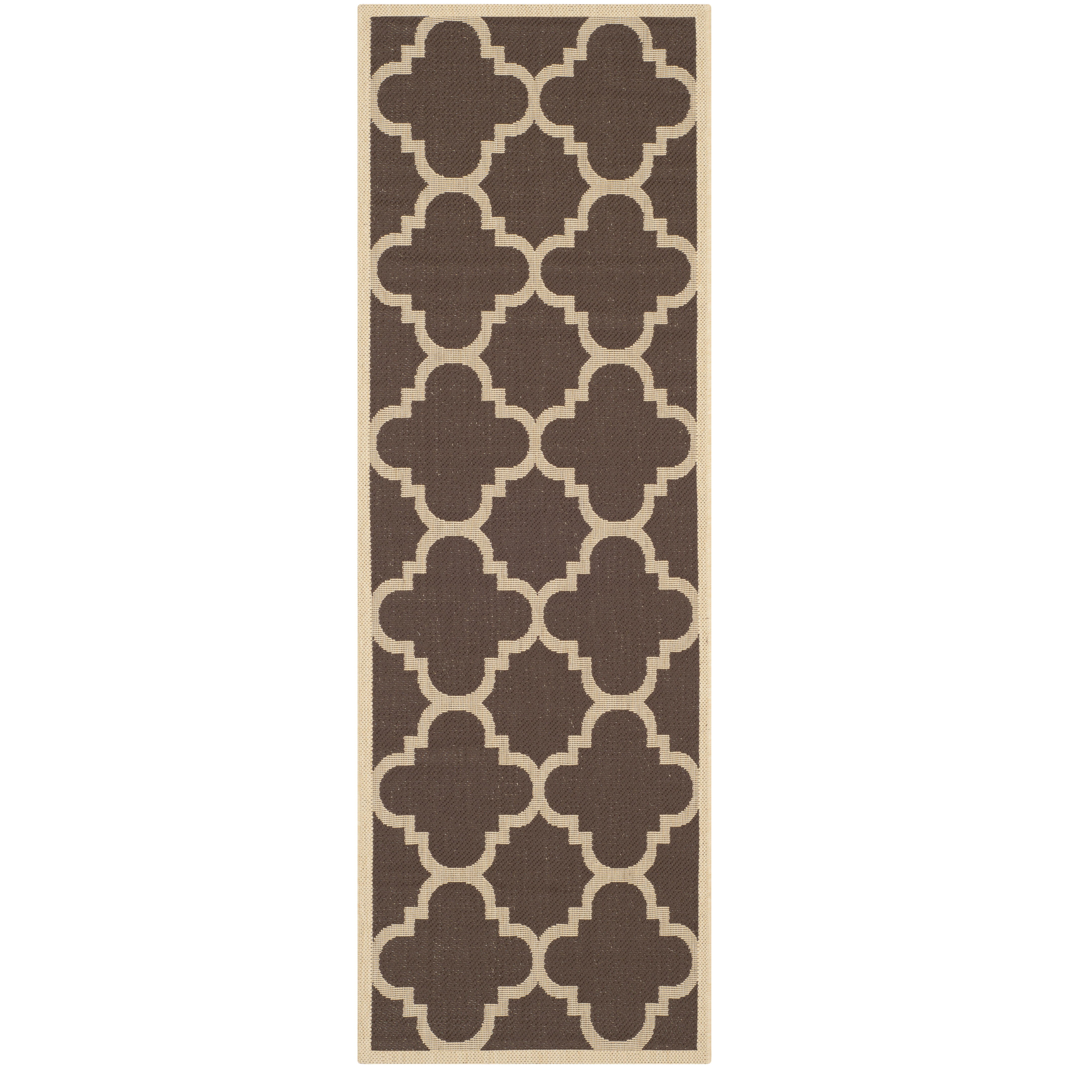 Safavieh Courtyard Dark Brown Outdoor Rug & Reviews Wayfair